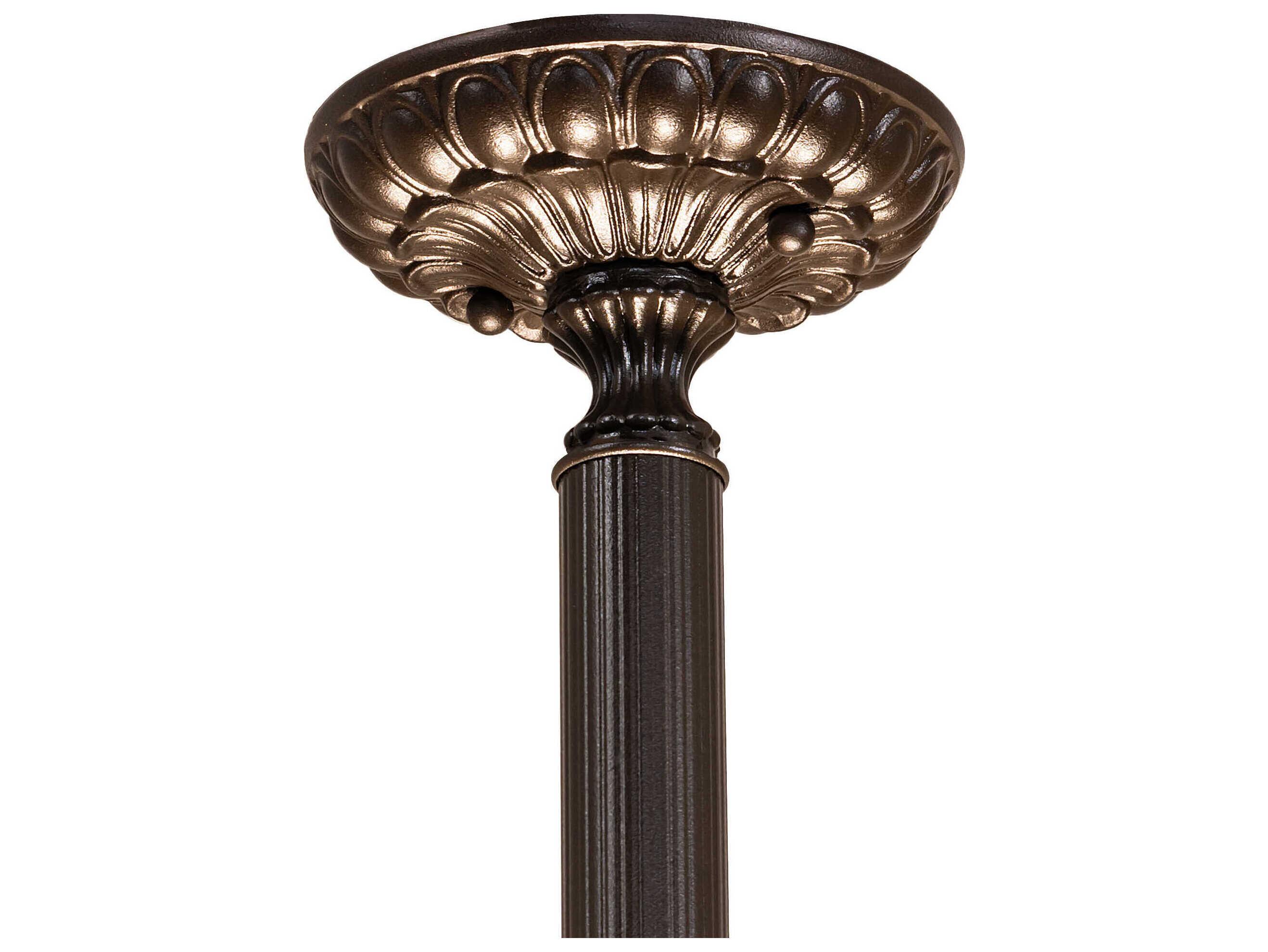 Meyda Tiffany Rosebush 3-Light Bronze Traditional Bowl Pendant