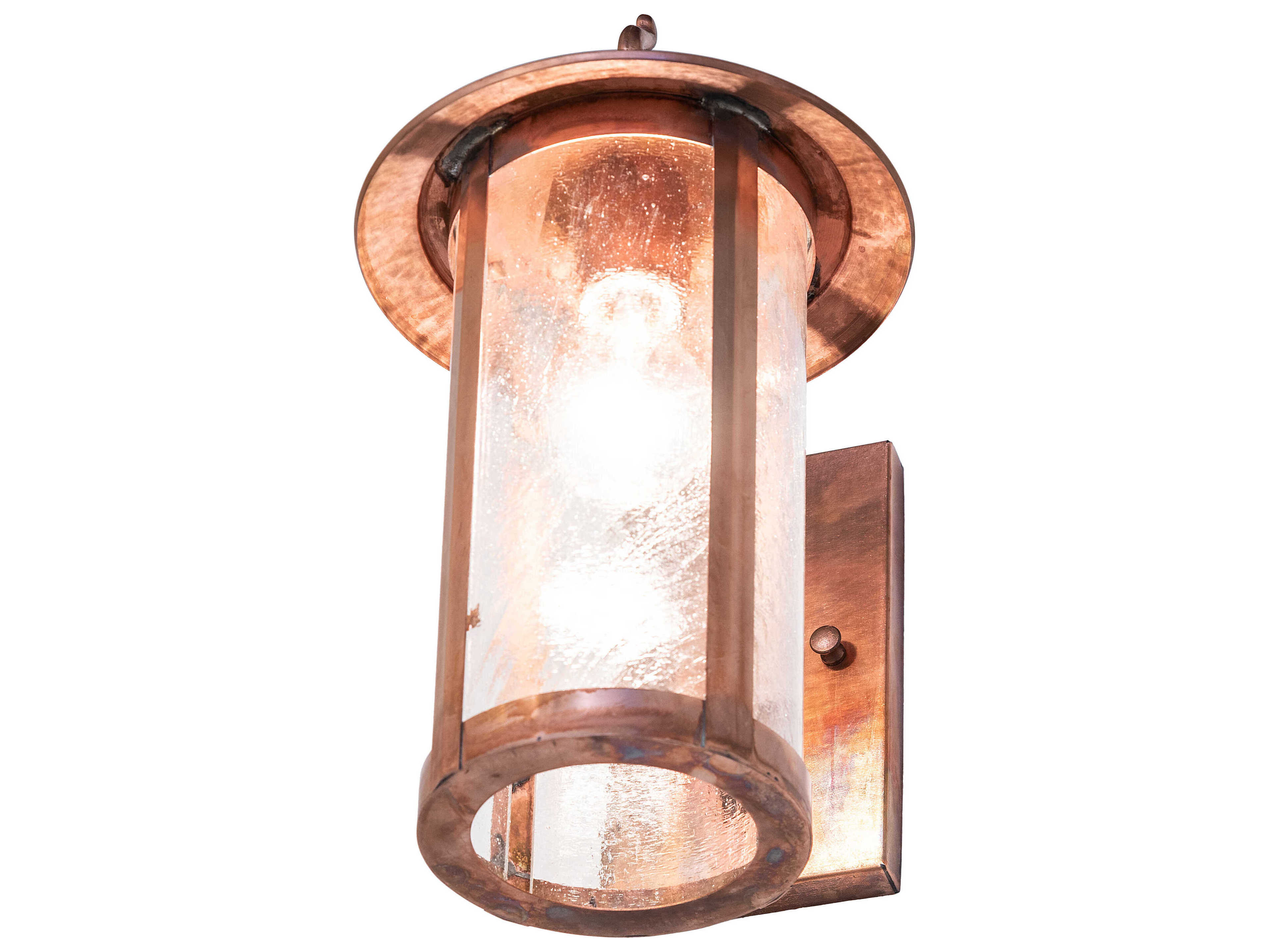 Meyda Fulton 1-Light Vintage Copper Outdoor Wall Light