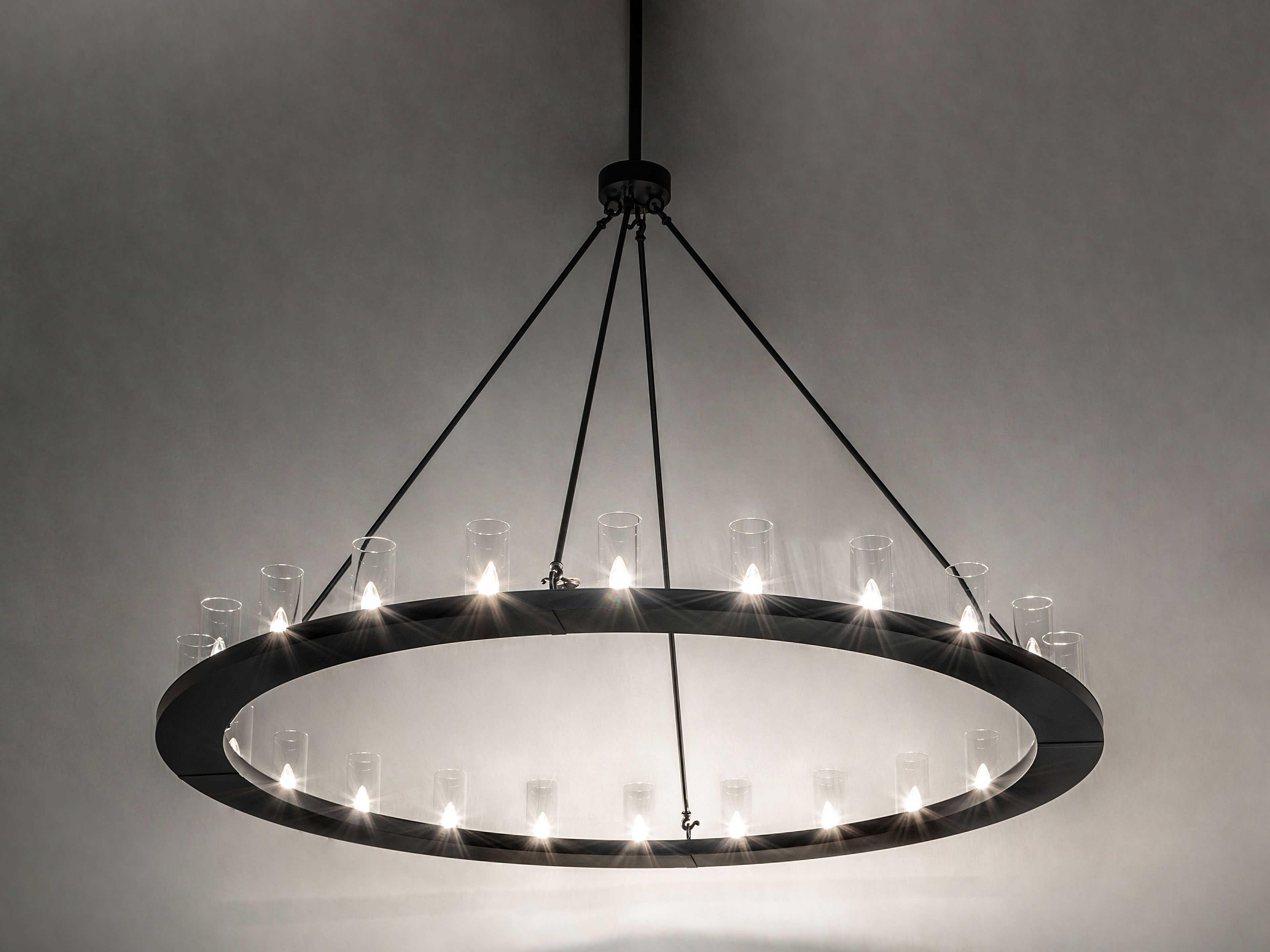 Meyda Loxley 24-Light Solar Black Chandelier