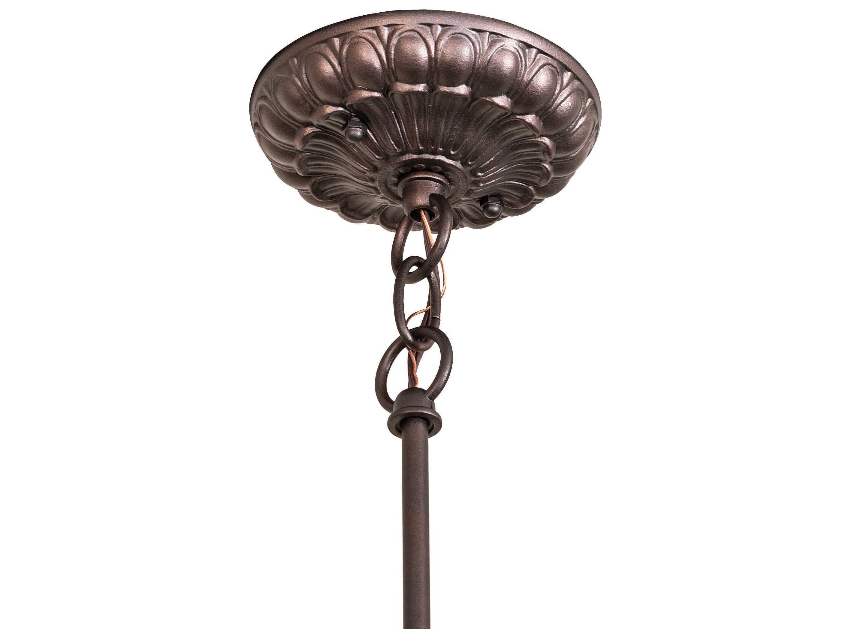 Meyda 1-Light Mahogany Bronze Mini Pendant