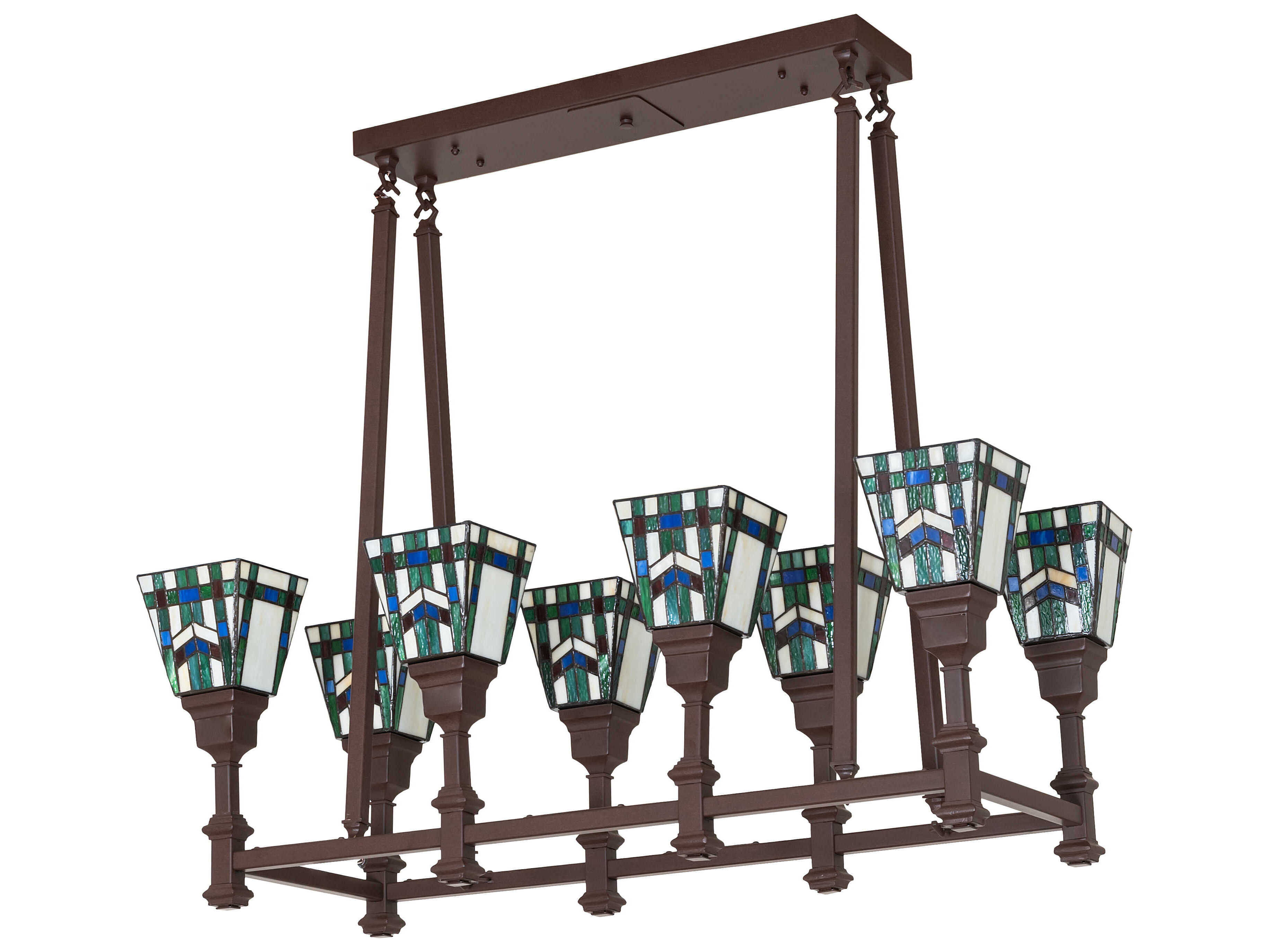 Meyda Prairie Wheat 8-Light Cafe Noir Island Pendant