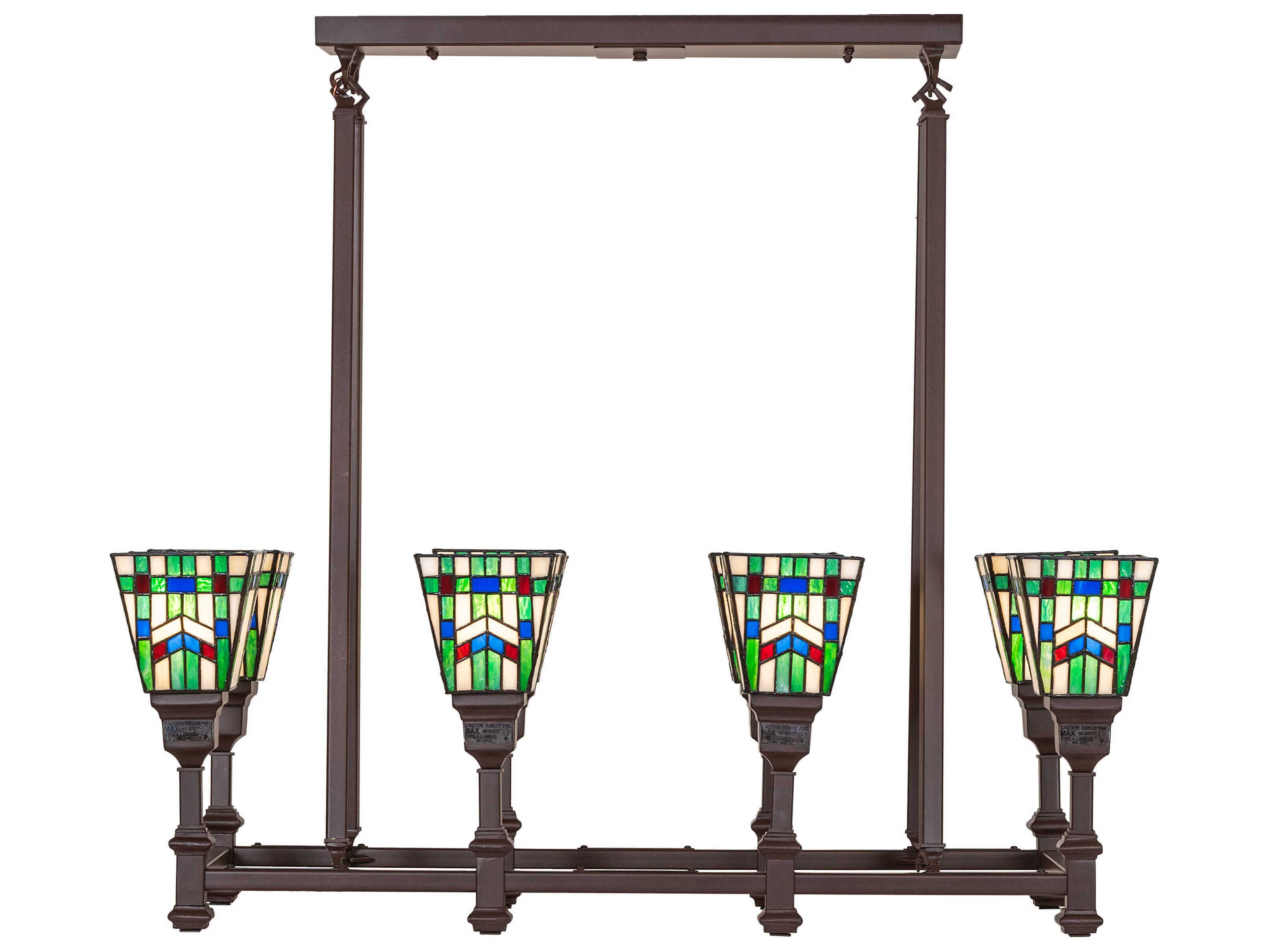 Meyda Prairie Wheat 8-Light Cafe Noir Island Pendant