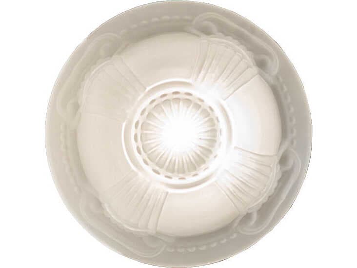 Meyda Fancy Floral 1-Light White Traditional Mini Pendant