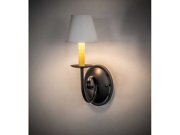Meyda Squire 1-Light Black Traditional Wall Sconce
