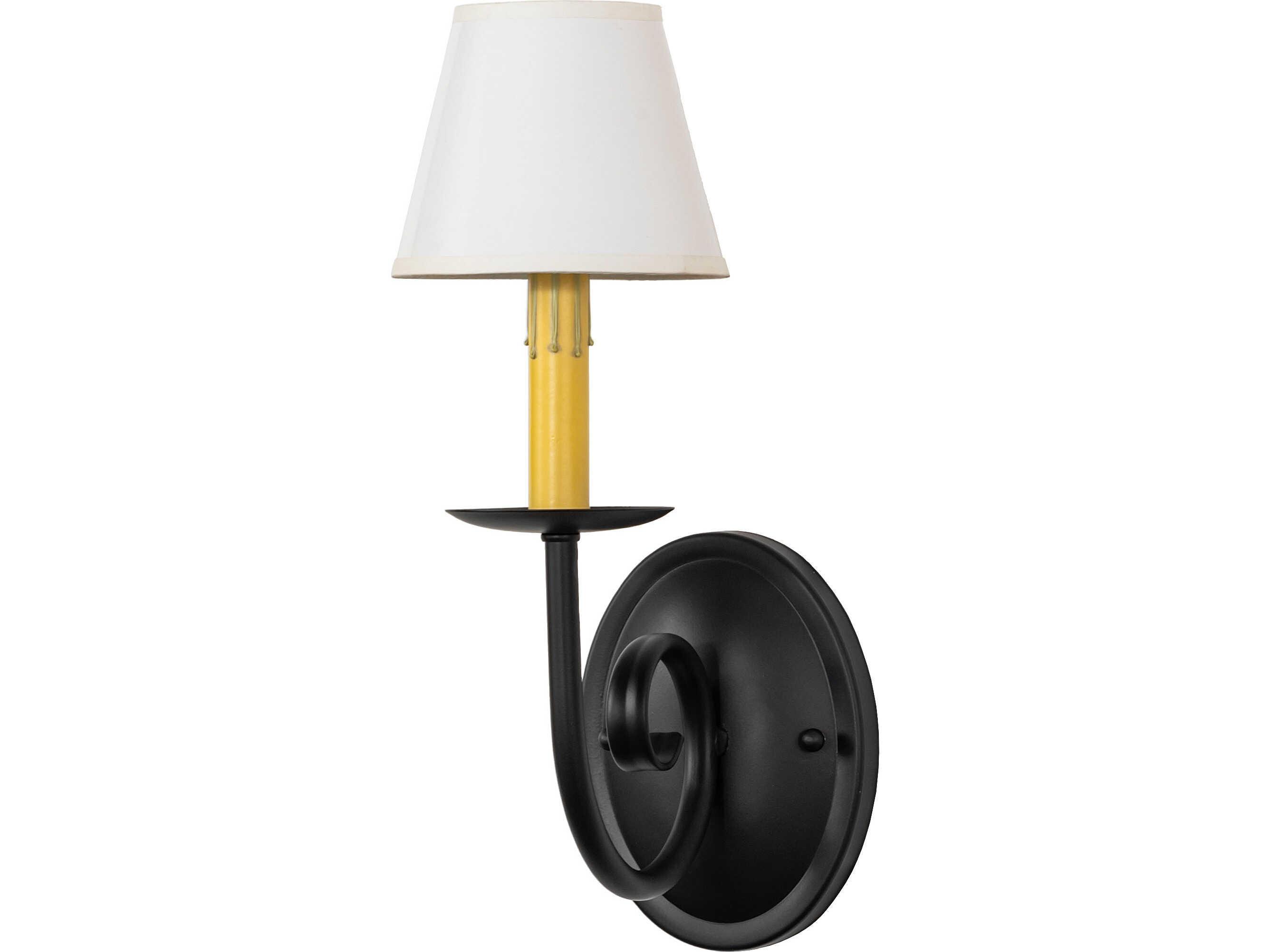 Meyda Squire 1-Light Black Traditional Wall Sconce
