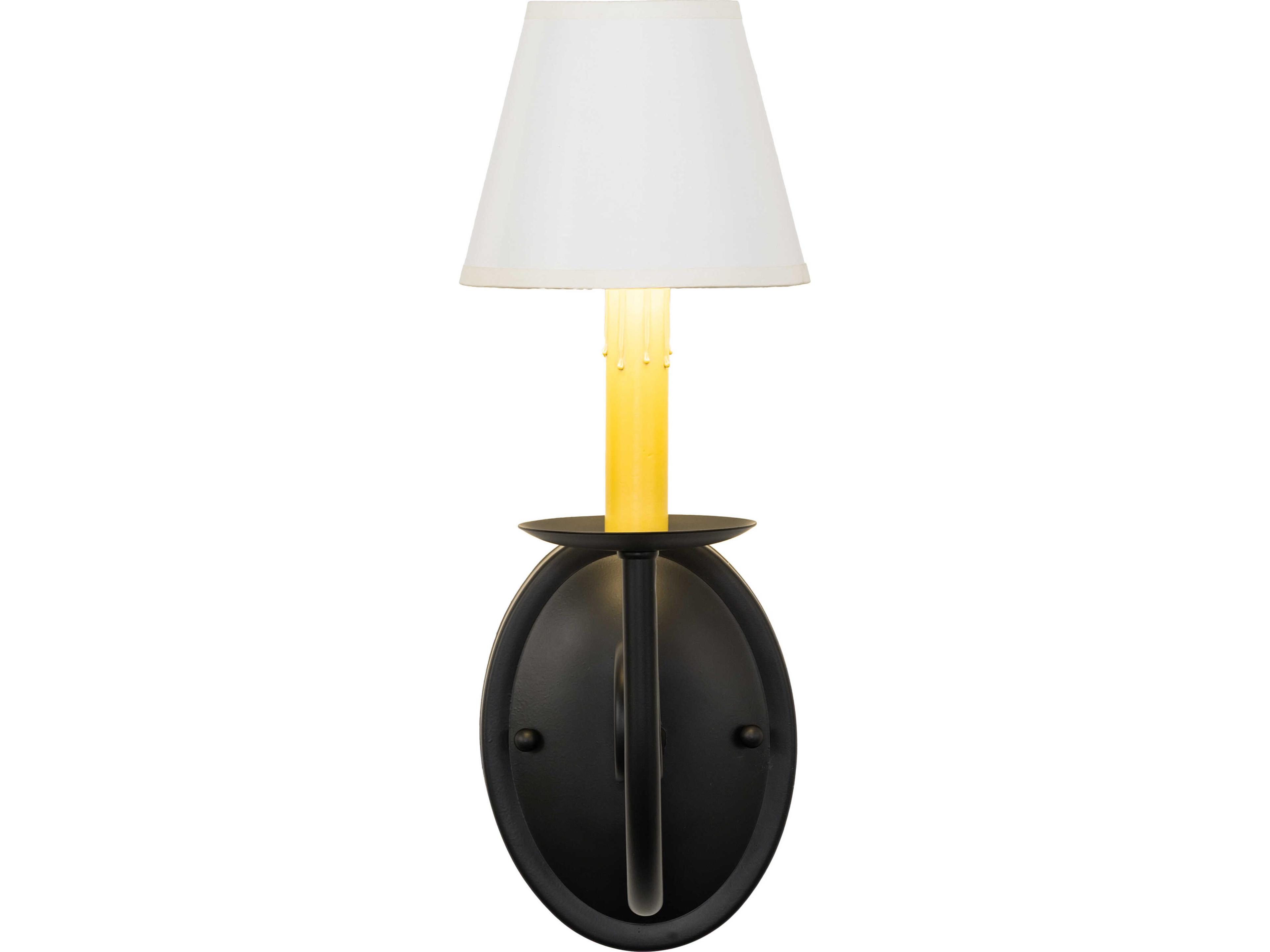 Meyda Squire 1-Light Black Traditional Wall Sconce