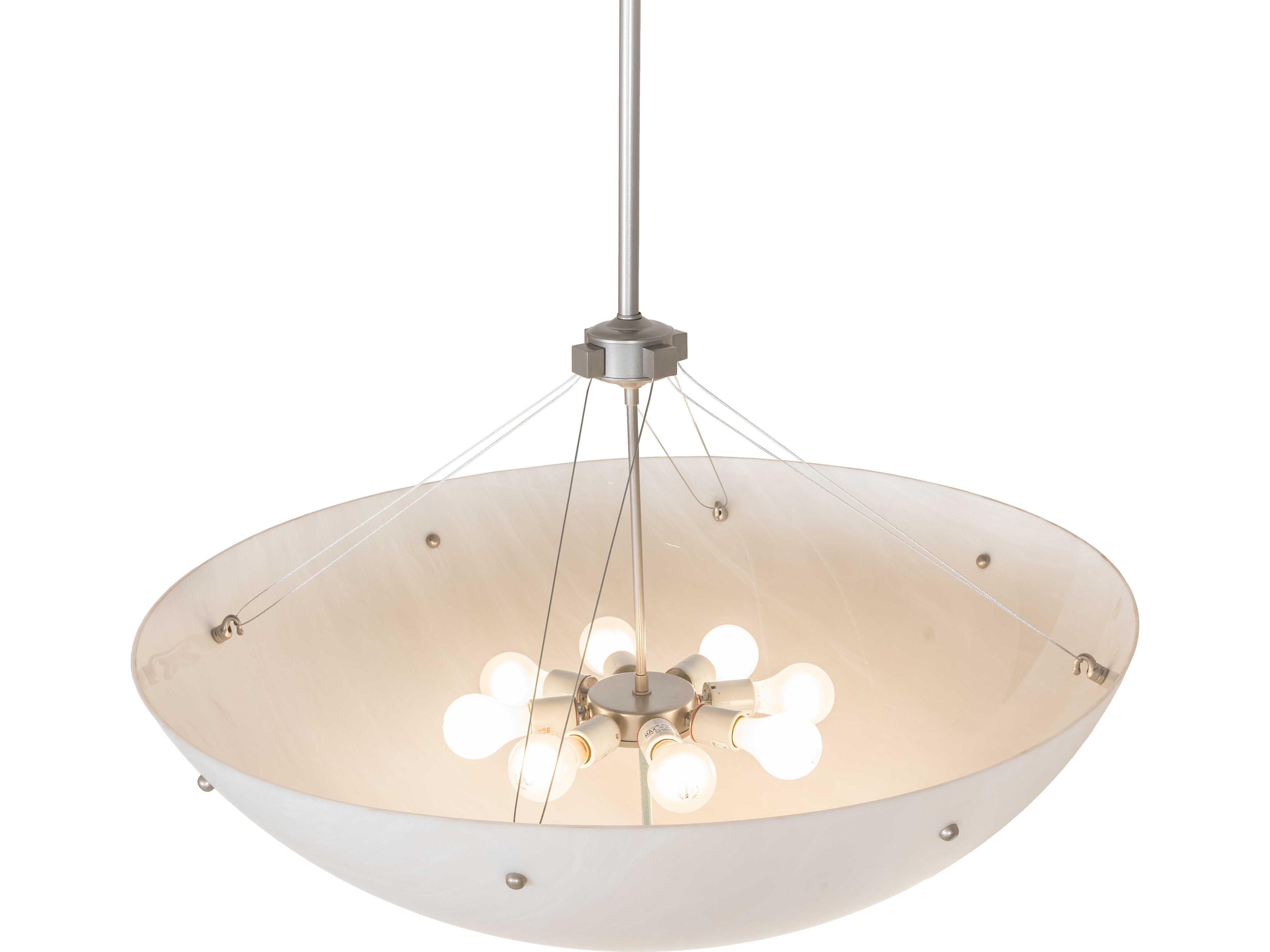 Meyda Cypola 8-Light Whitestone Idalight Nickel Pendant