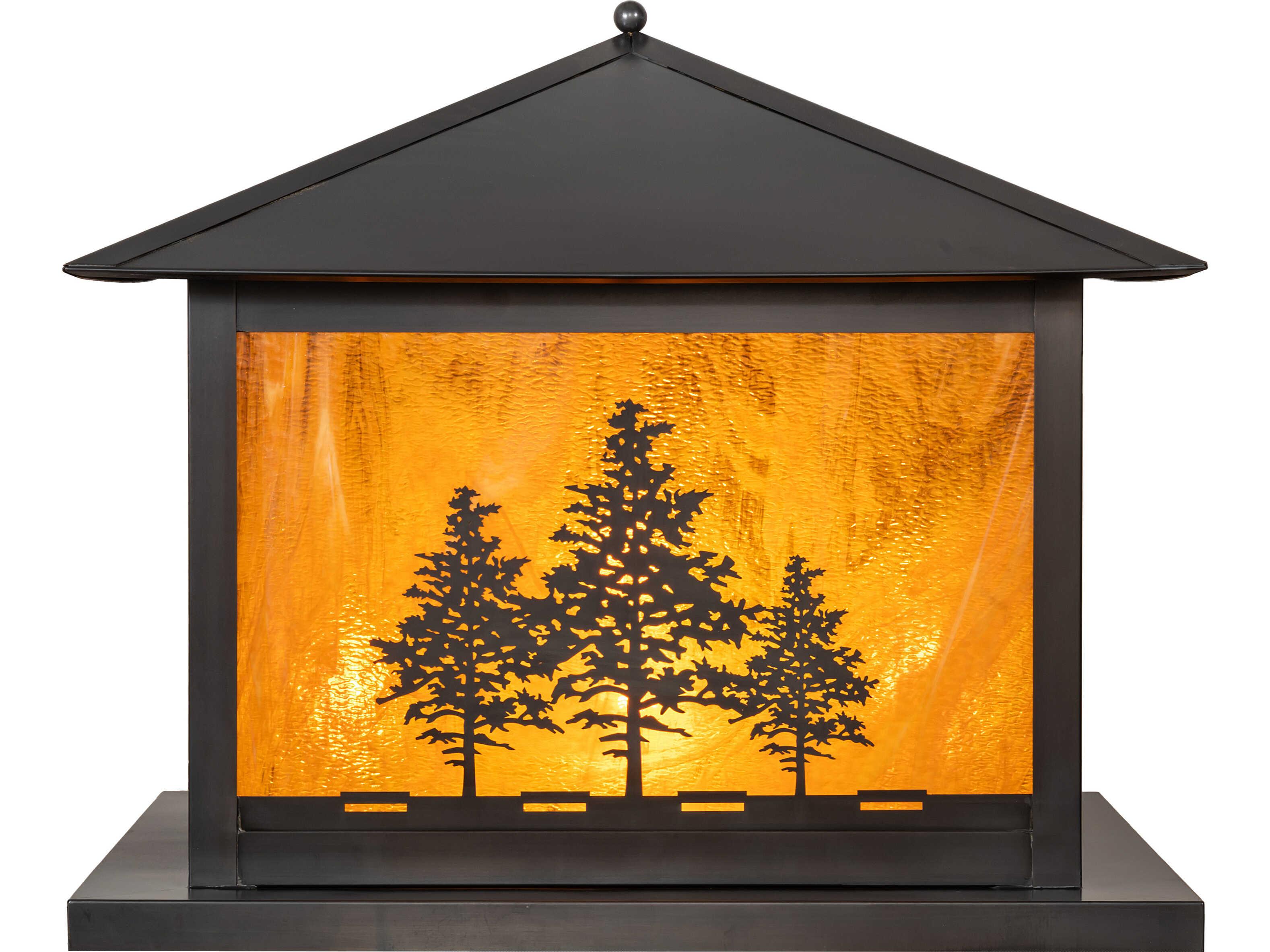 Meyda Tamarack 6-Light Outdoor Post Light
