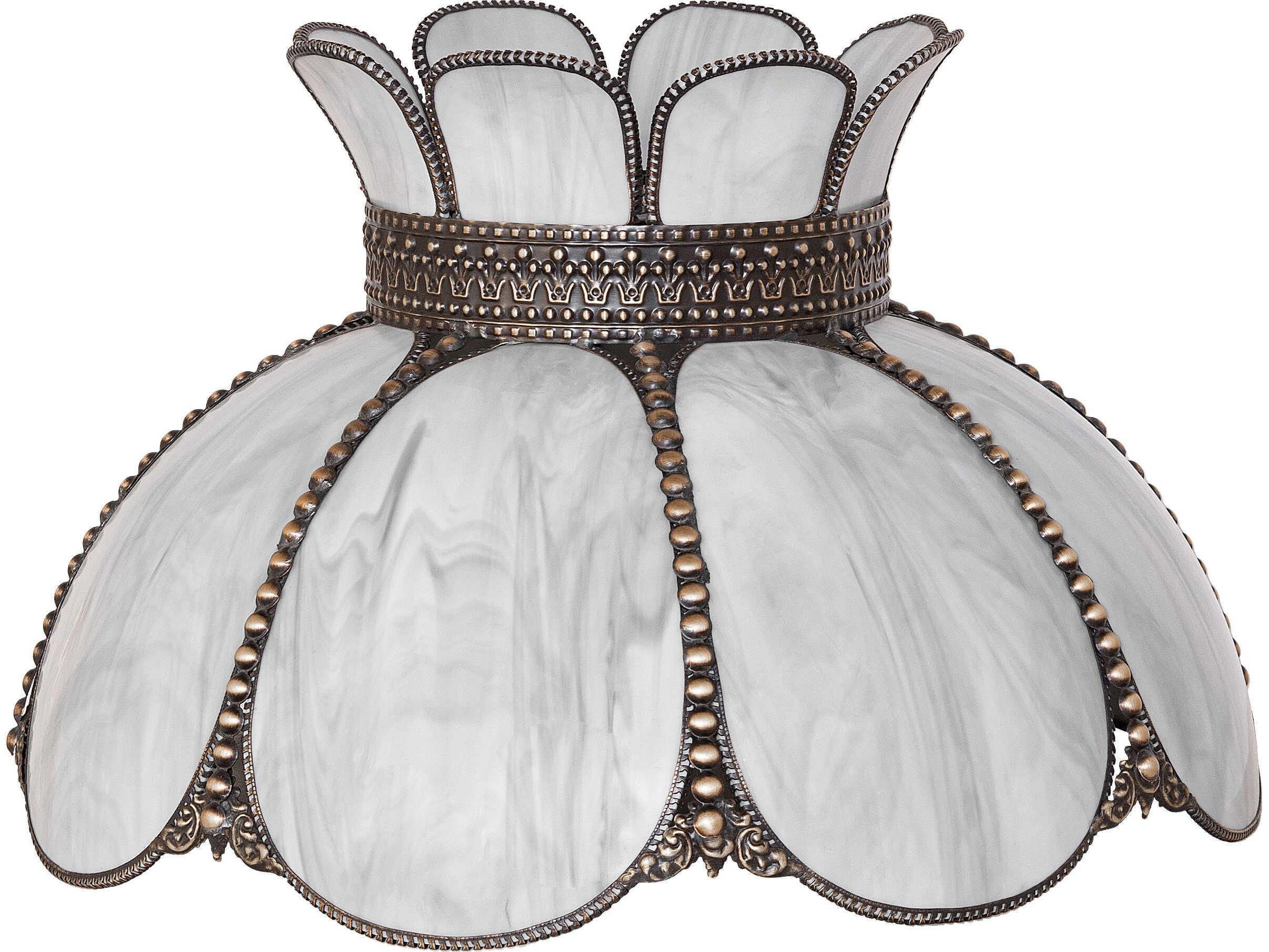 Meyda Annabelle Slate Gray Opal Glass