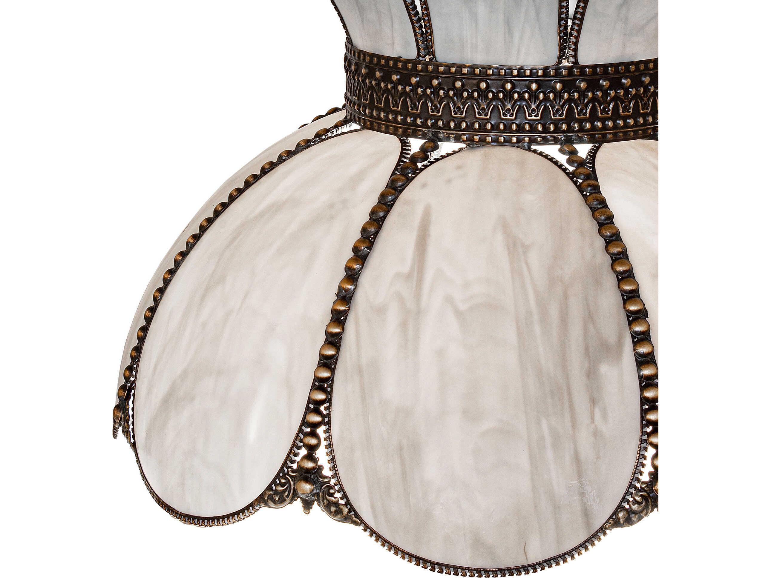 Meyda Annabelle Slate Gray Opal Glass