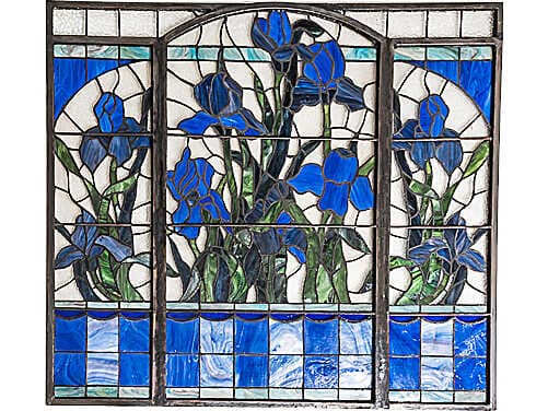 Meyda Iris Stained Glass Window