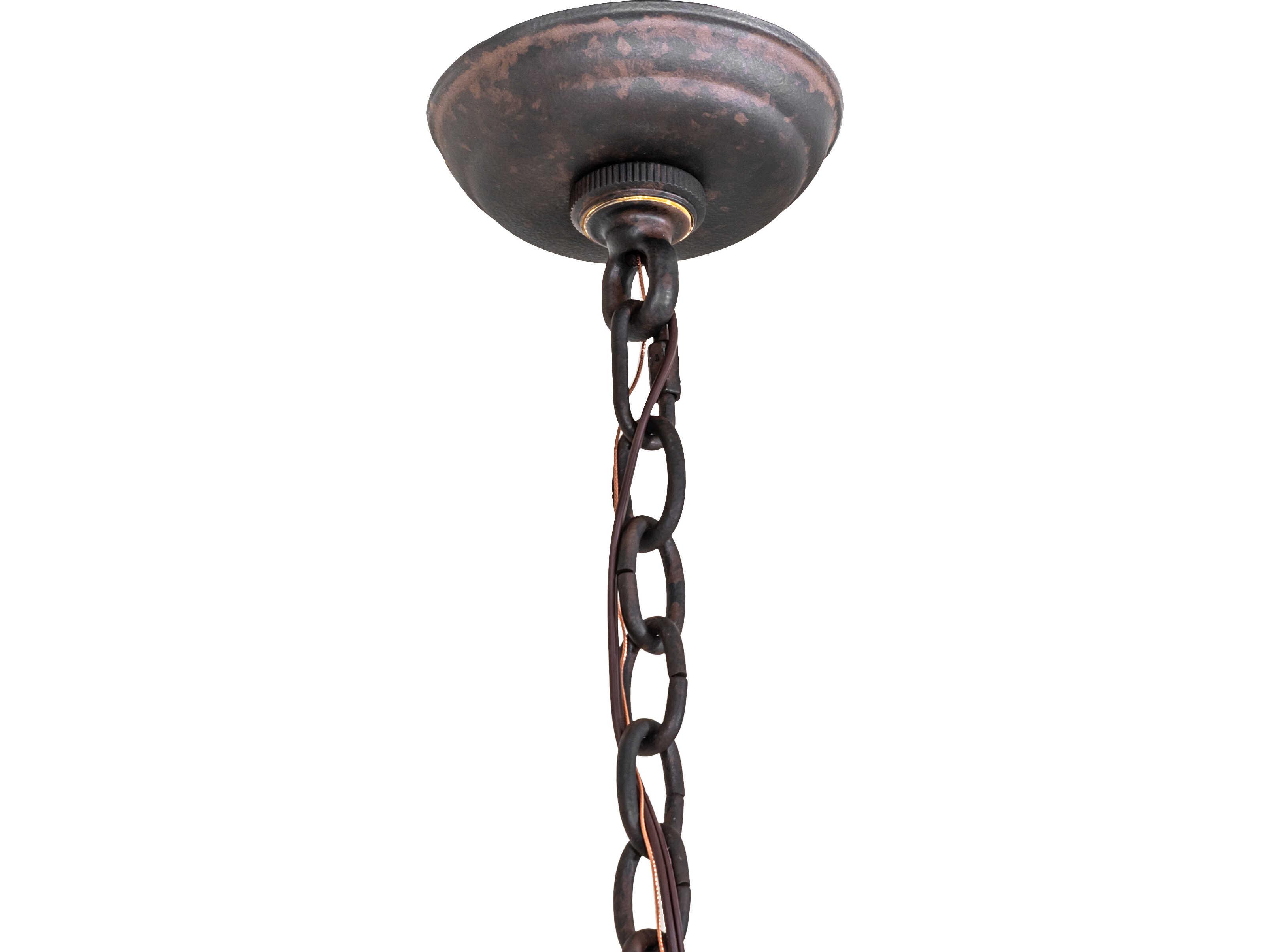 Meyda Antonia 4-Light Chestnut Brown Traditional Chandelier