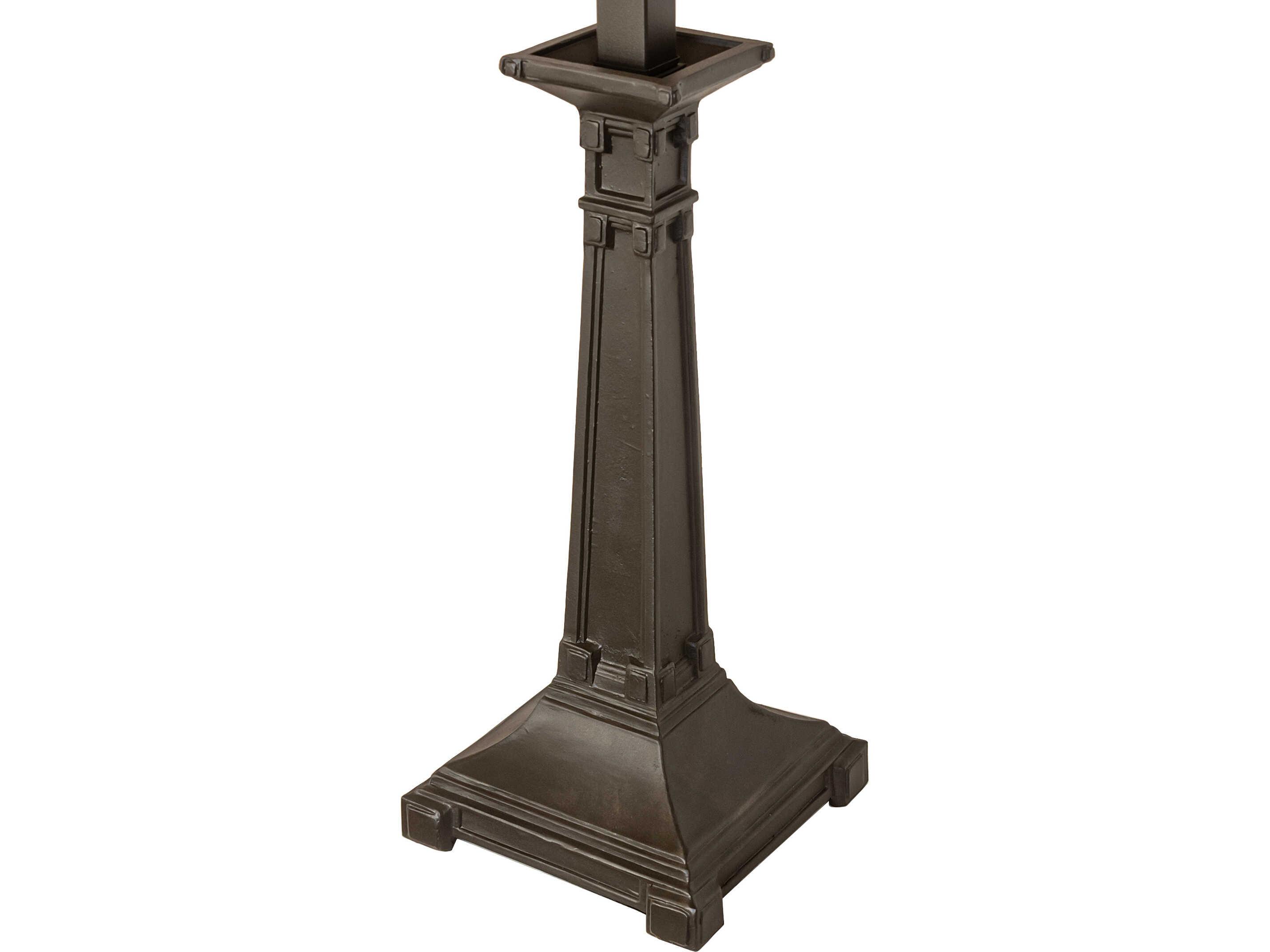 Meyda Mission Mahogany Bronze 3-Light Buffet Lamp