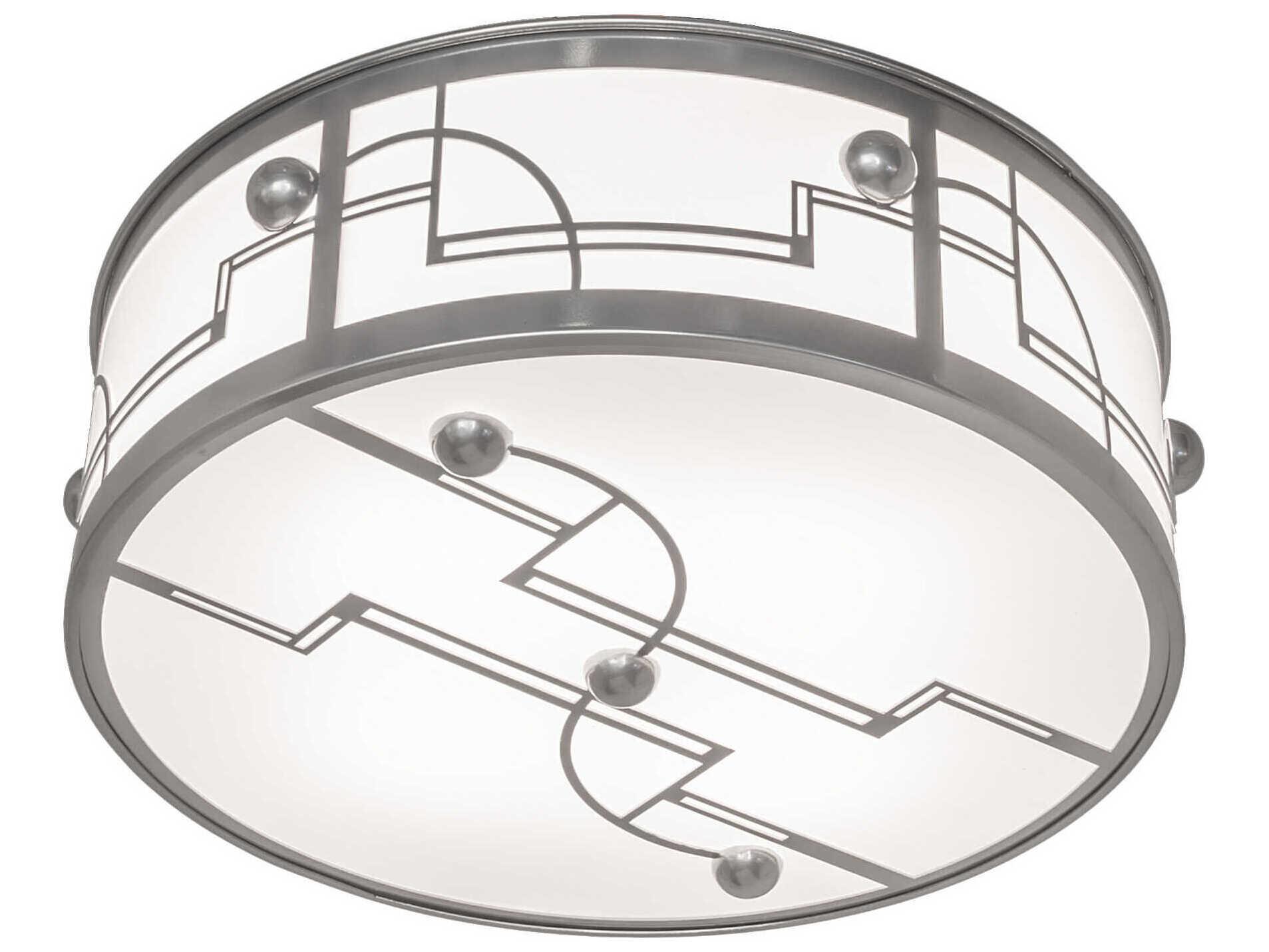 Meyda Revival 4-Light Extreme Chrome Flush Mount