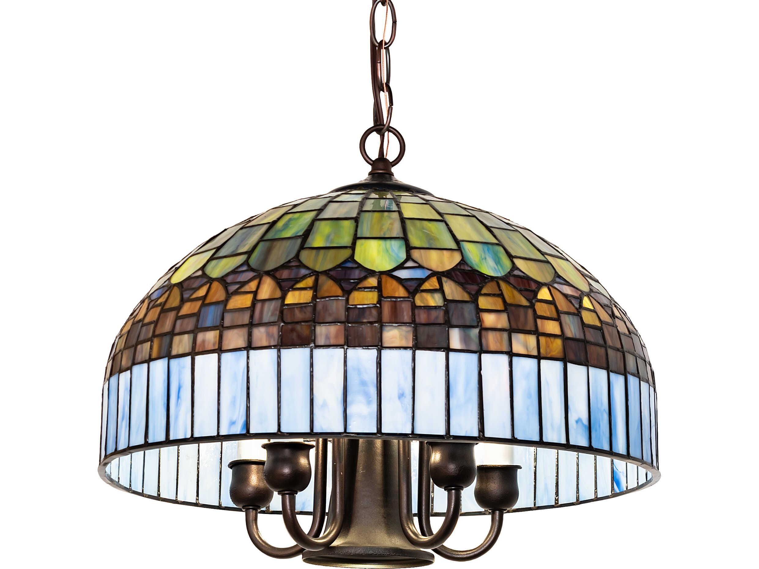 Meyda Tiffany Candice 8-Light Green Pendant
