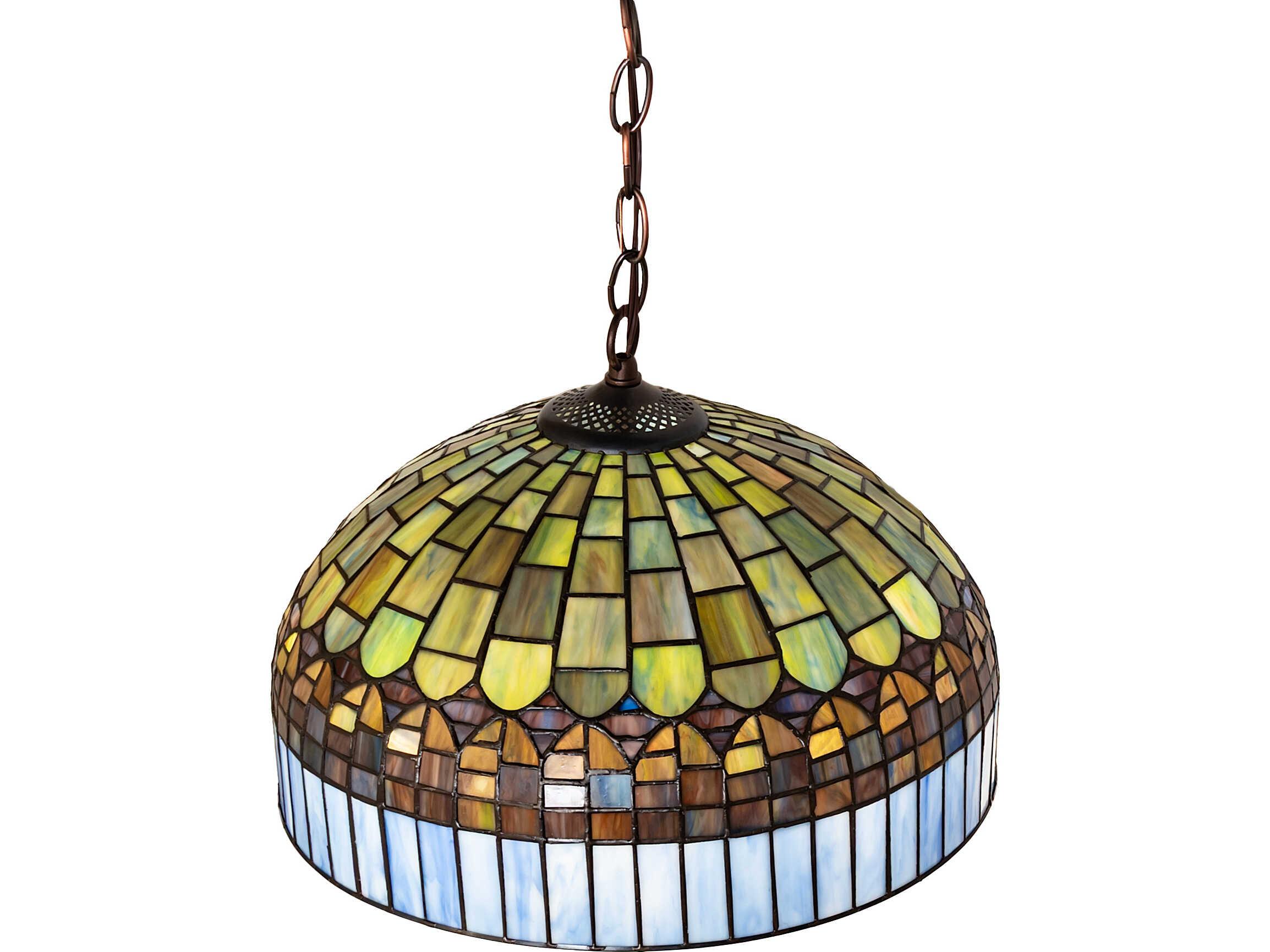 Meyda Tiffany Candice 8-Light Green Pendant