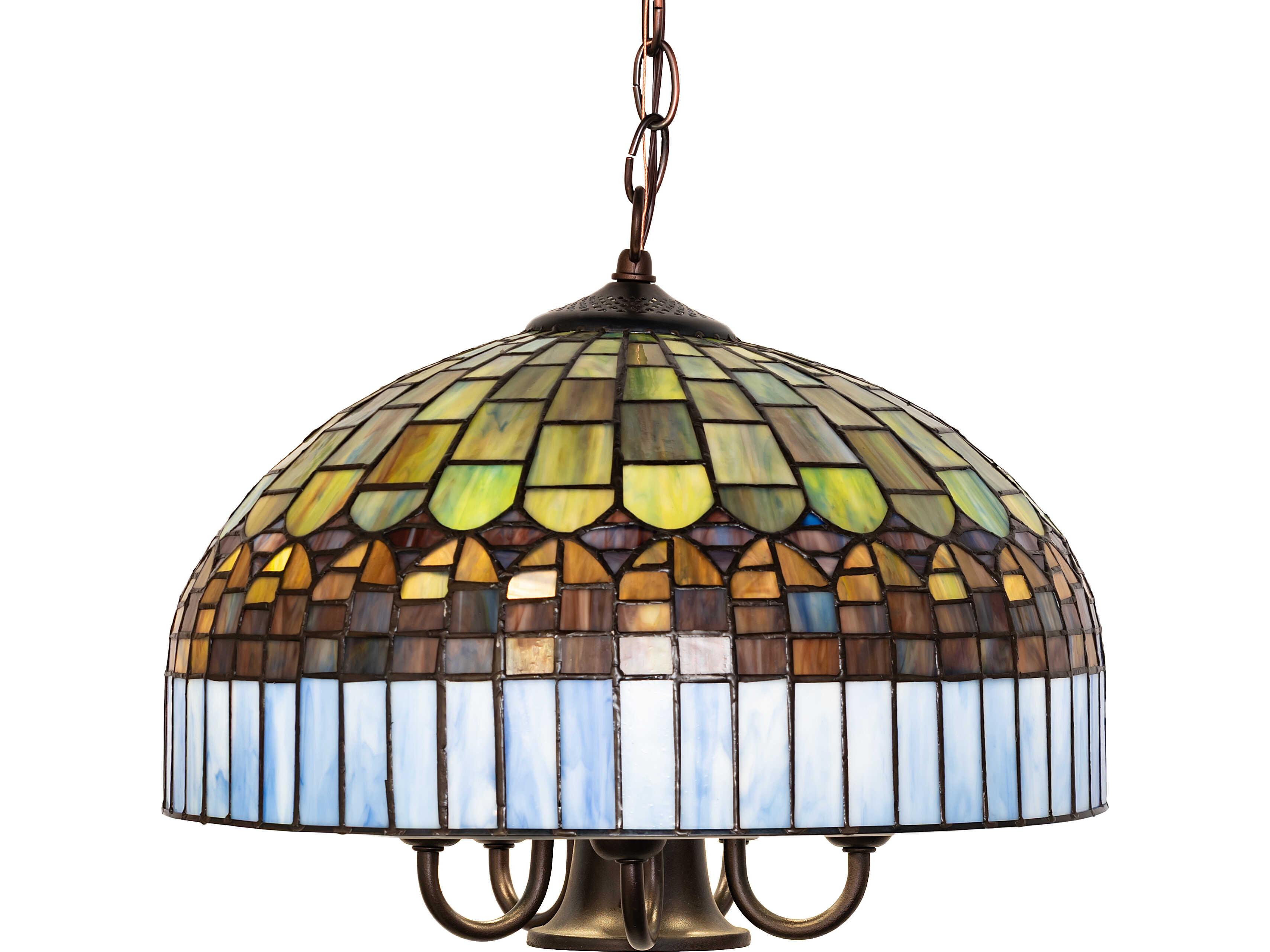 Meyda Tiffany Candice 8-Light Green Pendant