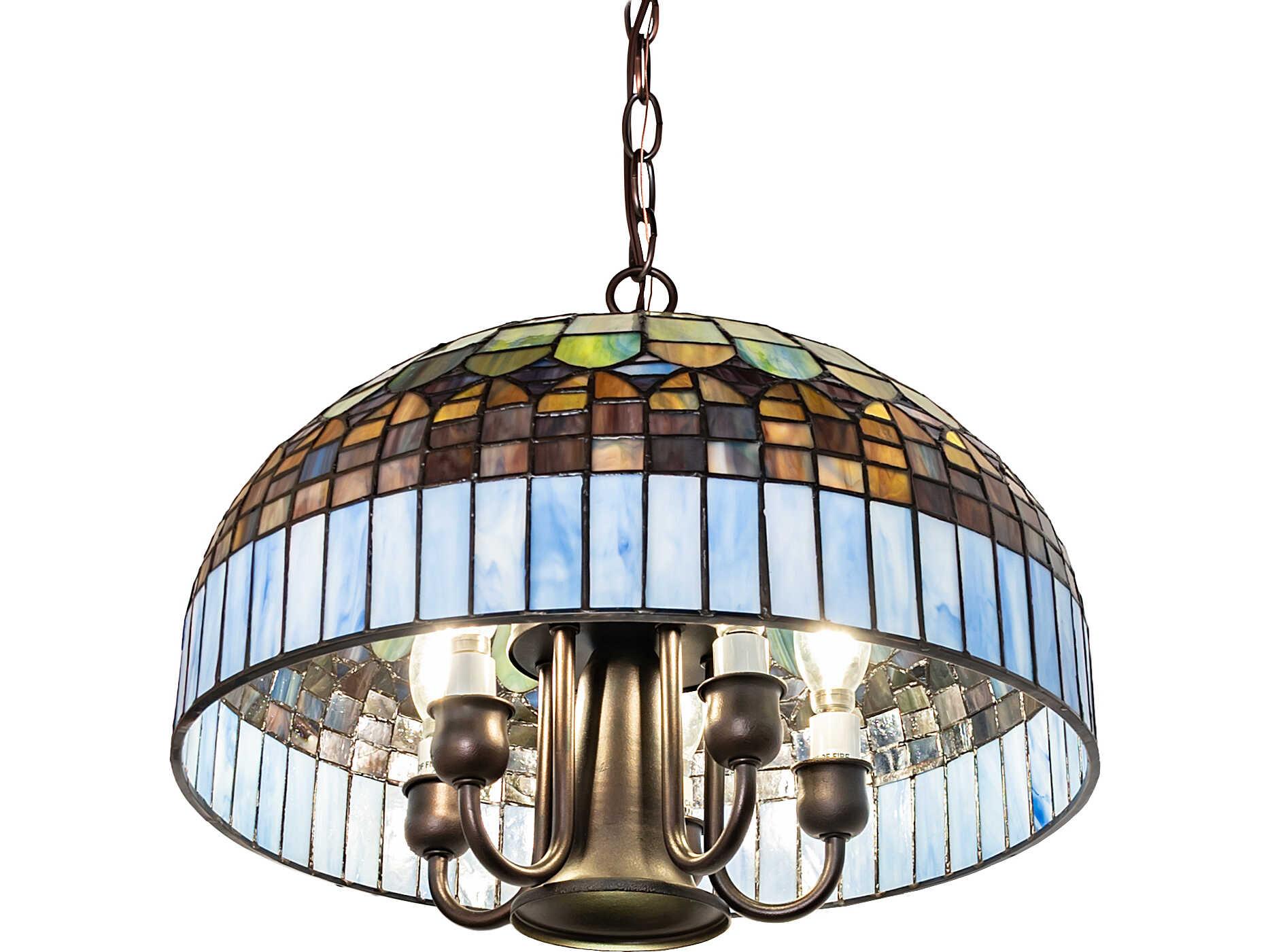 Meyda Tiffany Candice 8-Light Green Pendant