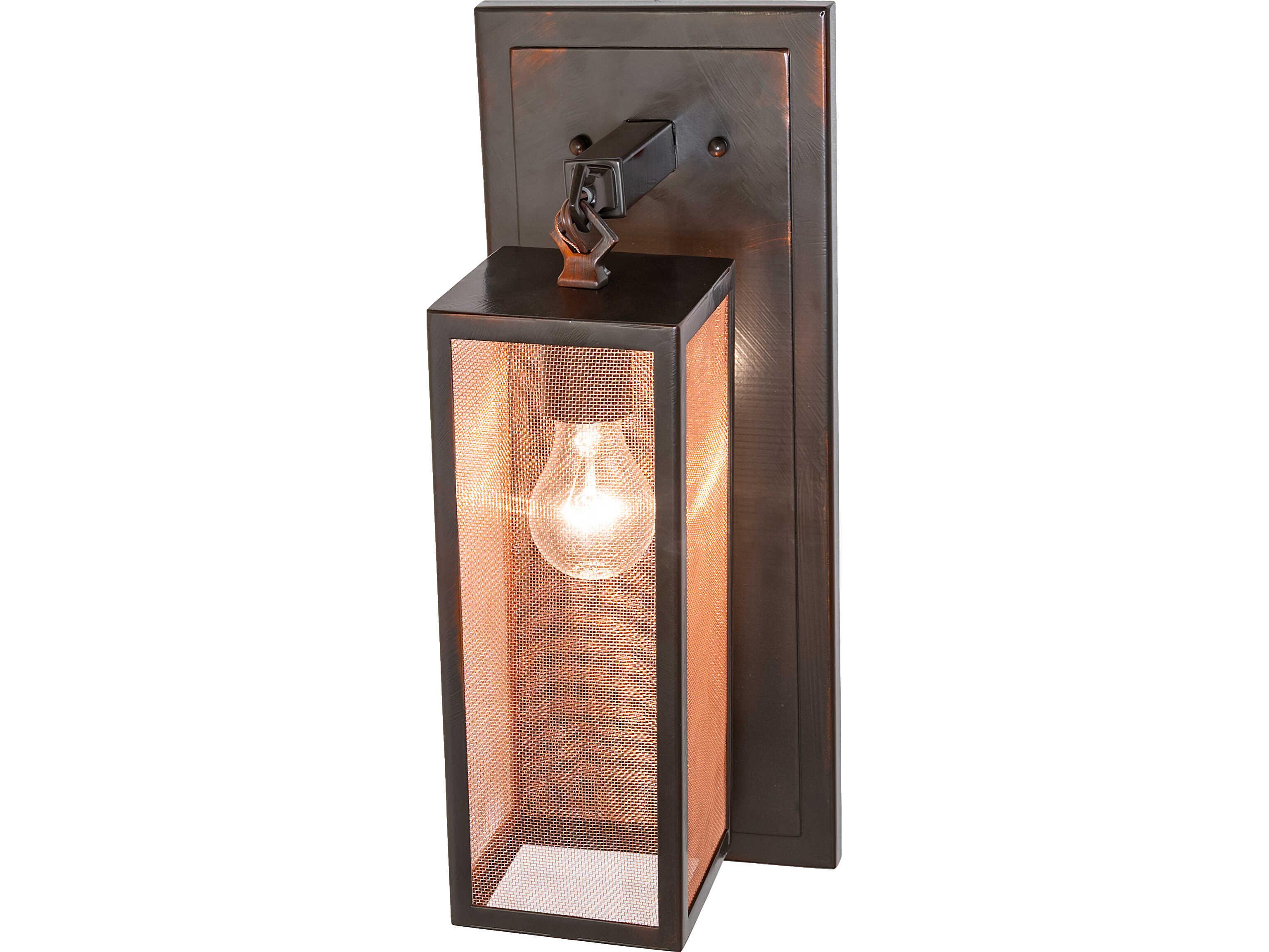 Meyda Cassidy 1-Light Copper Mesh Traditional Wall Sconce