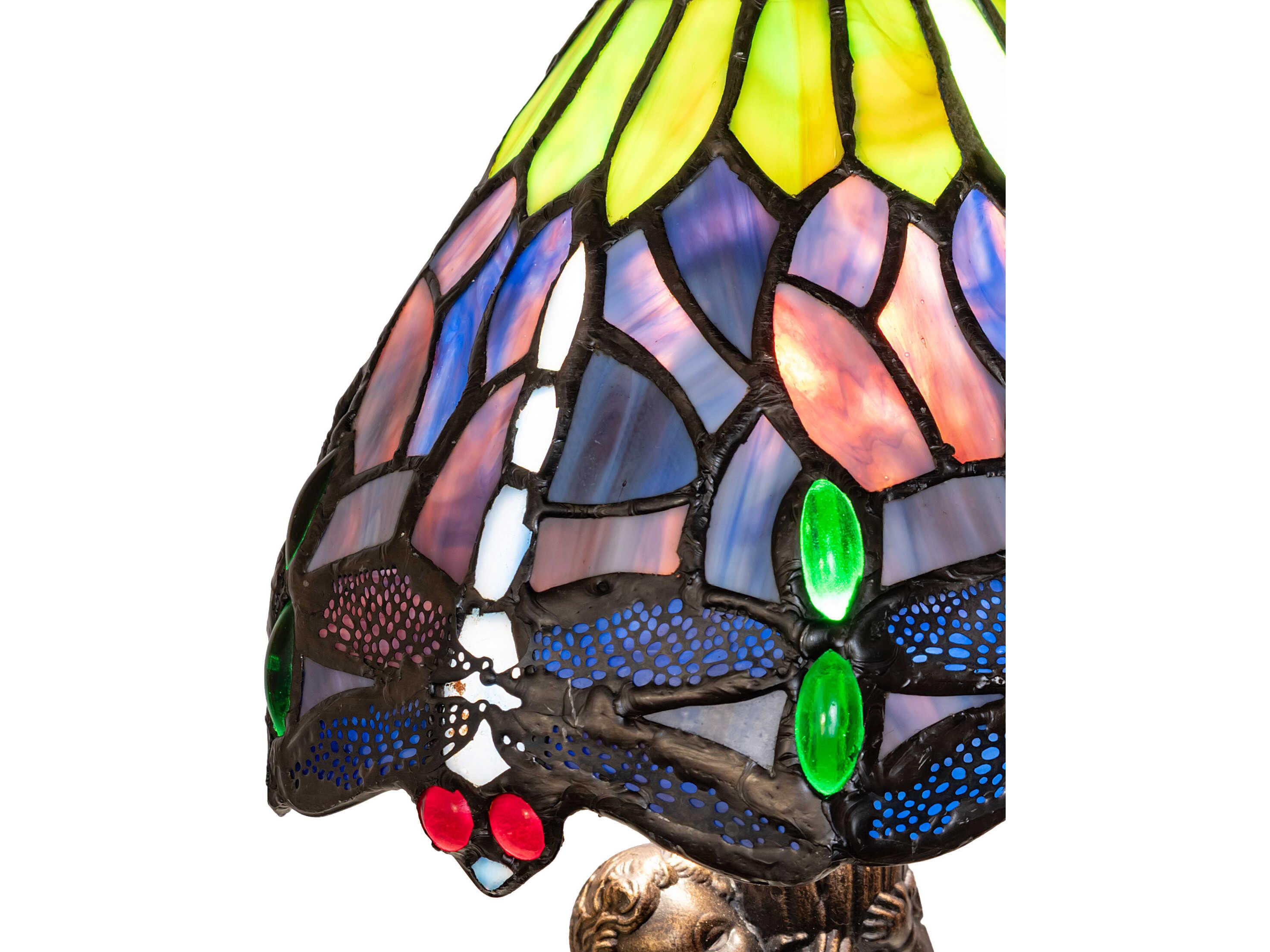 Meyda Tiffany Hanginghead Dragonfly Bronze Traditional Table Lamp