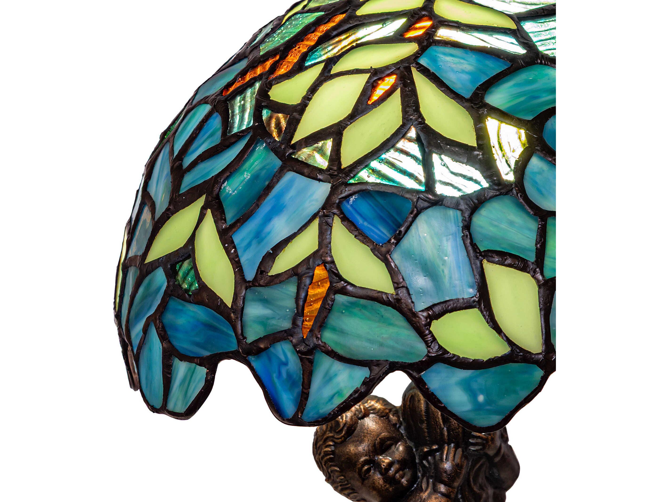 Meyda Nightfall Wisteria Bronze Traditional Table Lamp