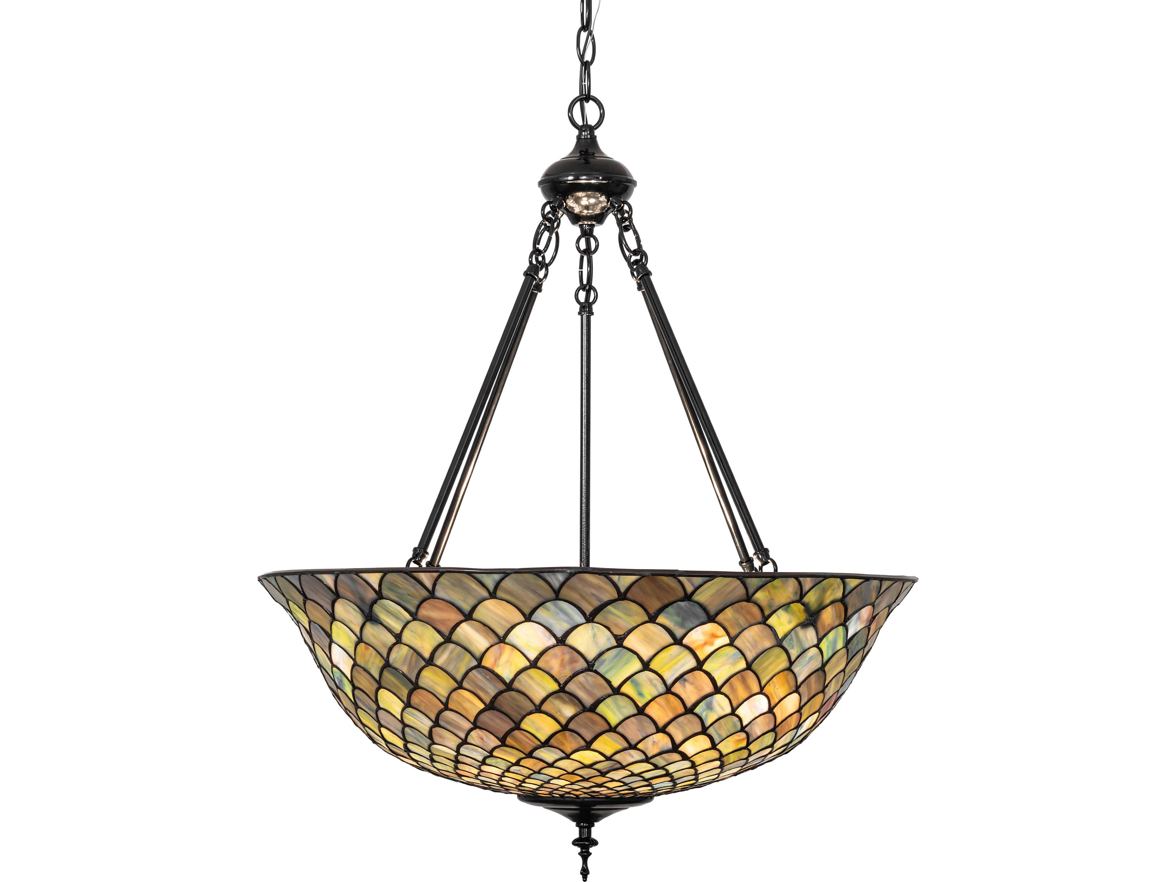 Meyda Tiffany Fishscale 3-Light Bronze Pendant