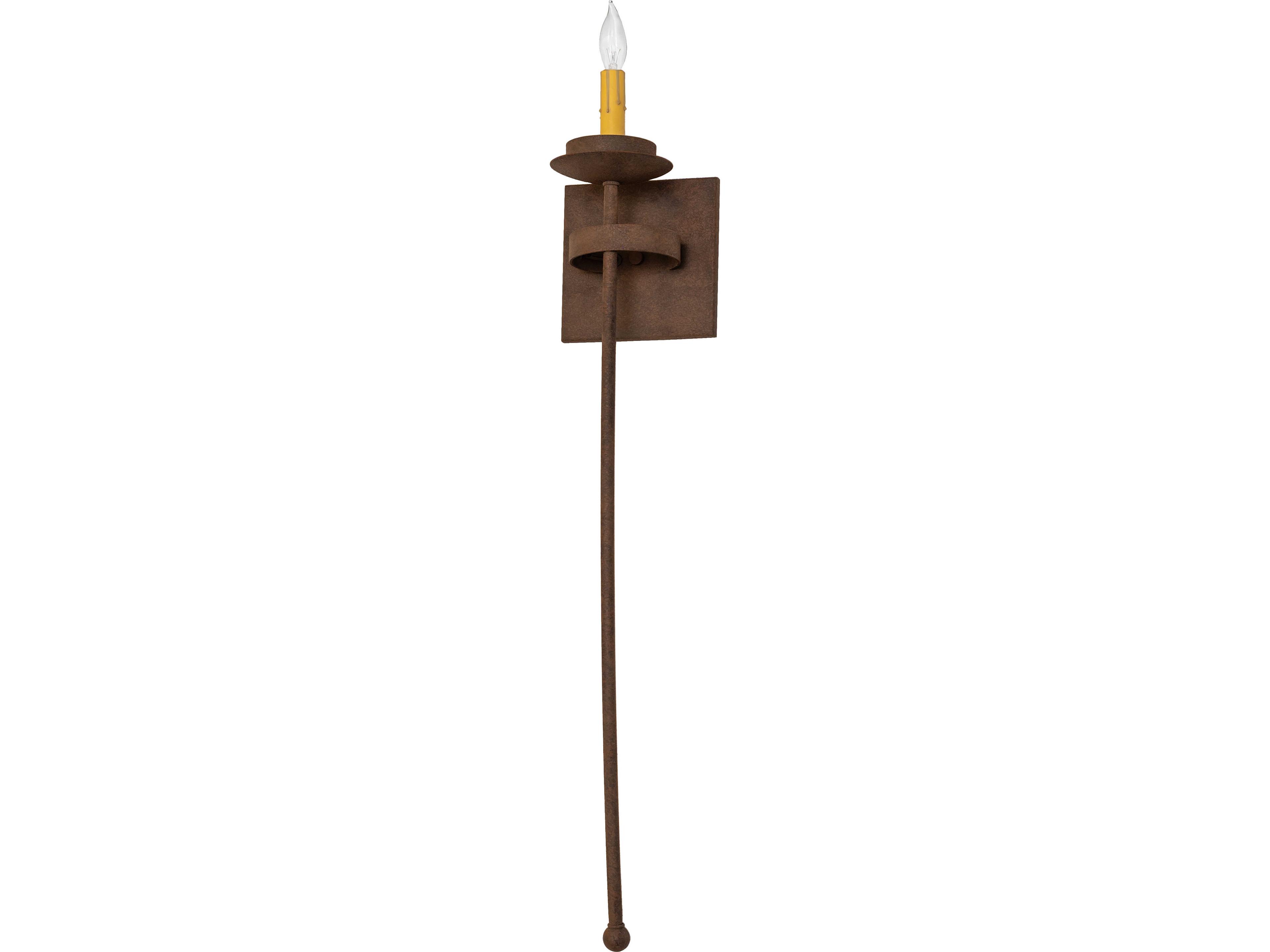 Meyda Bechar 1-Light Distressed Chestnut Bronze Wall Sconce