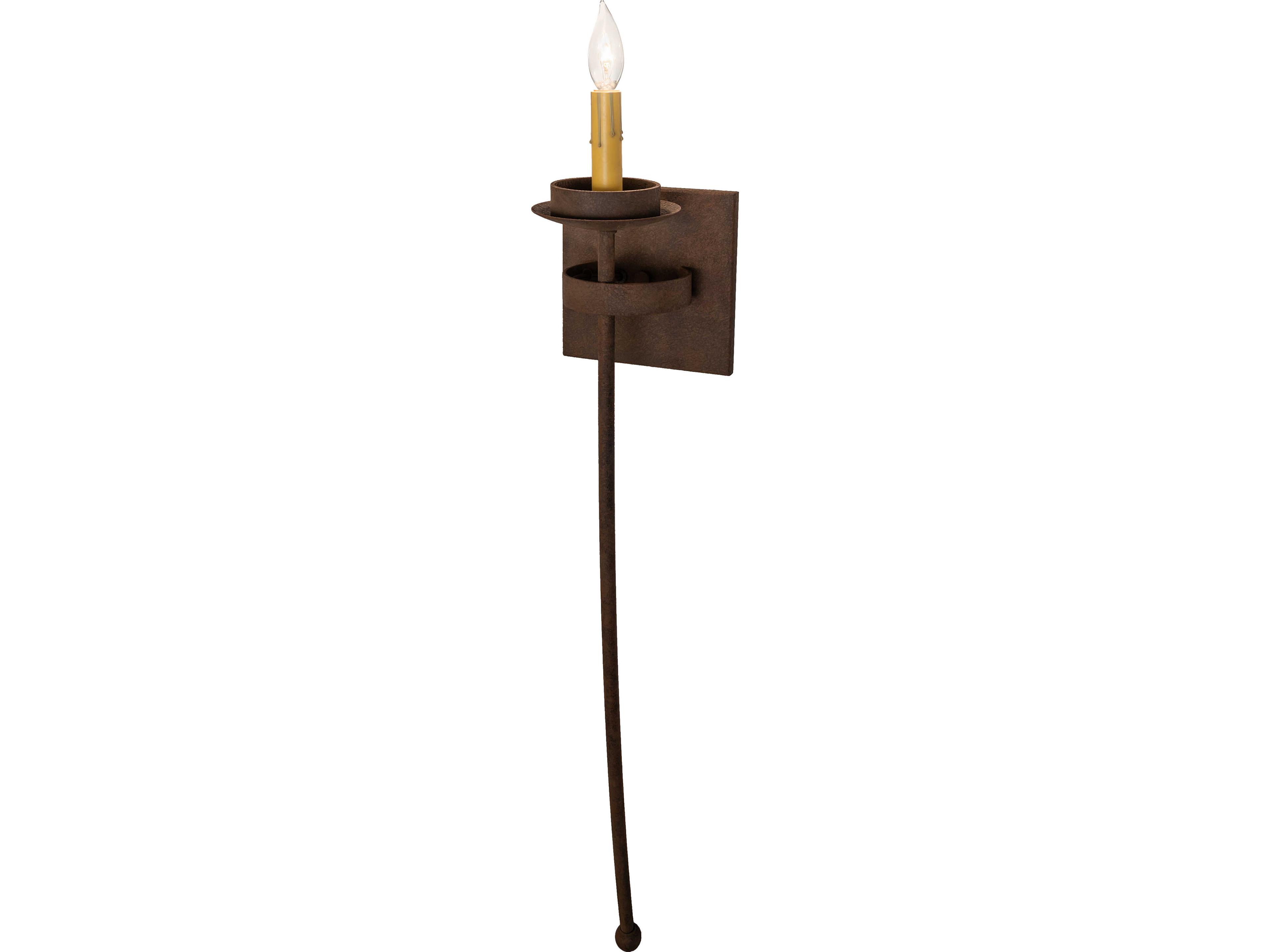 Meyda Bechar 1-Light Distressed Chestnut Bronze Wall Sconce