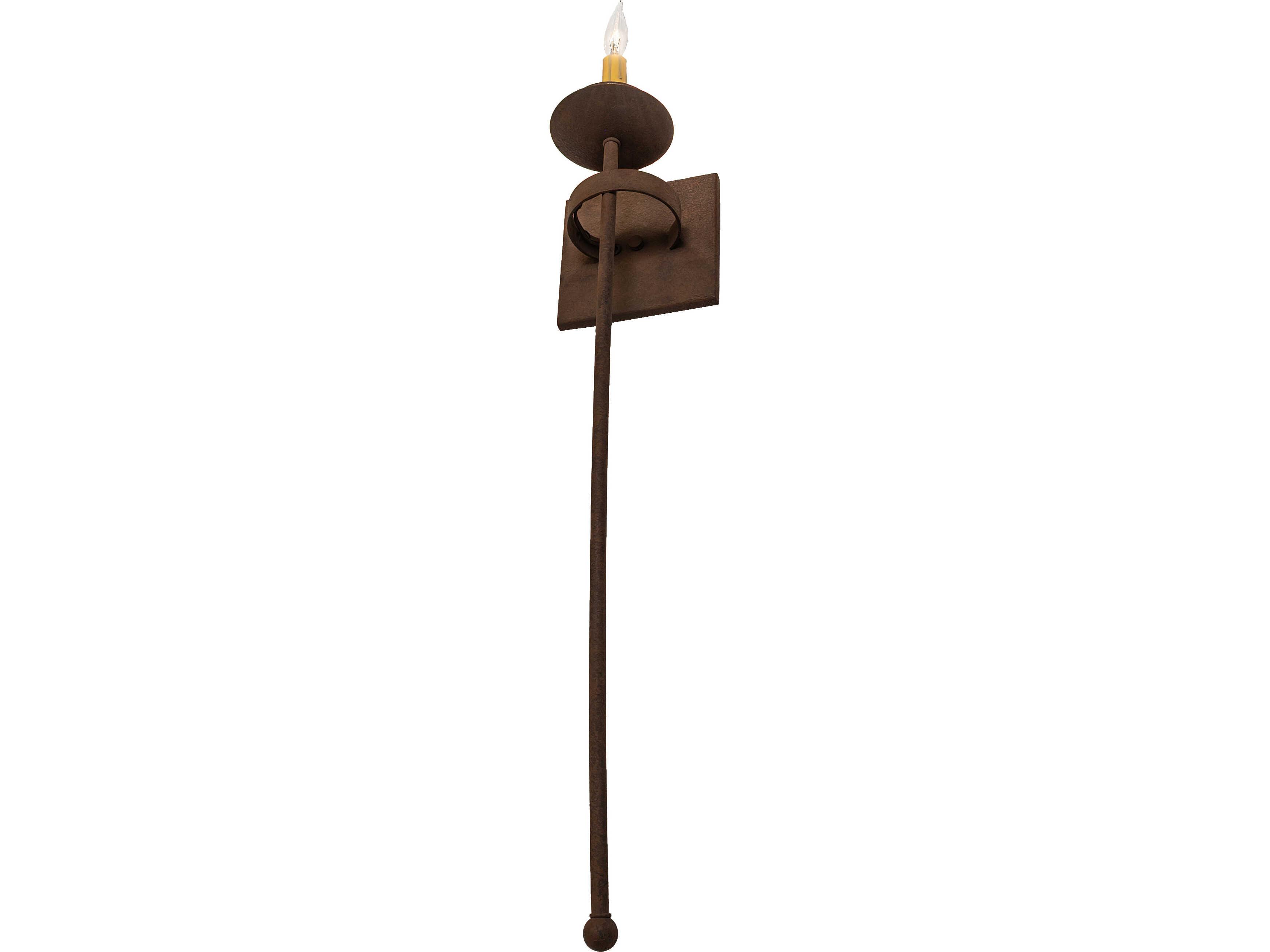 Meyda Bechar 1-Light Distressed Chestnut Bronze Wall Sconce