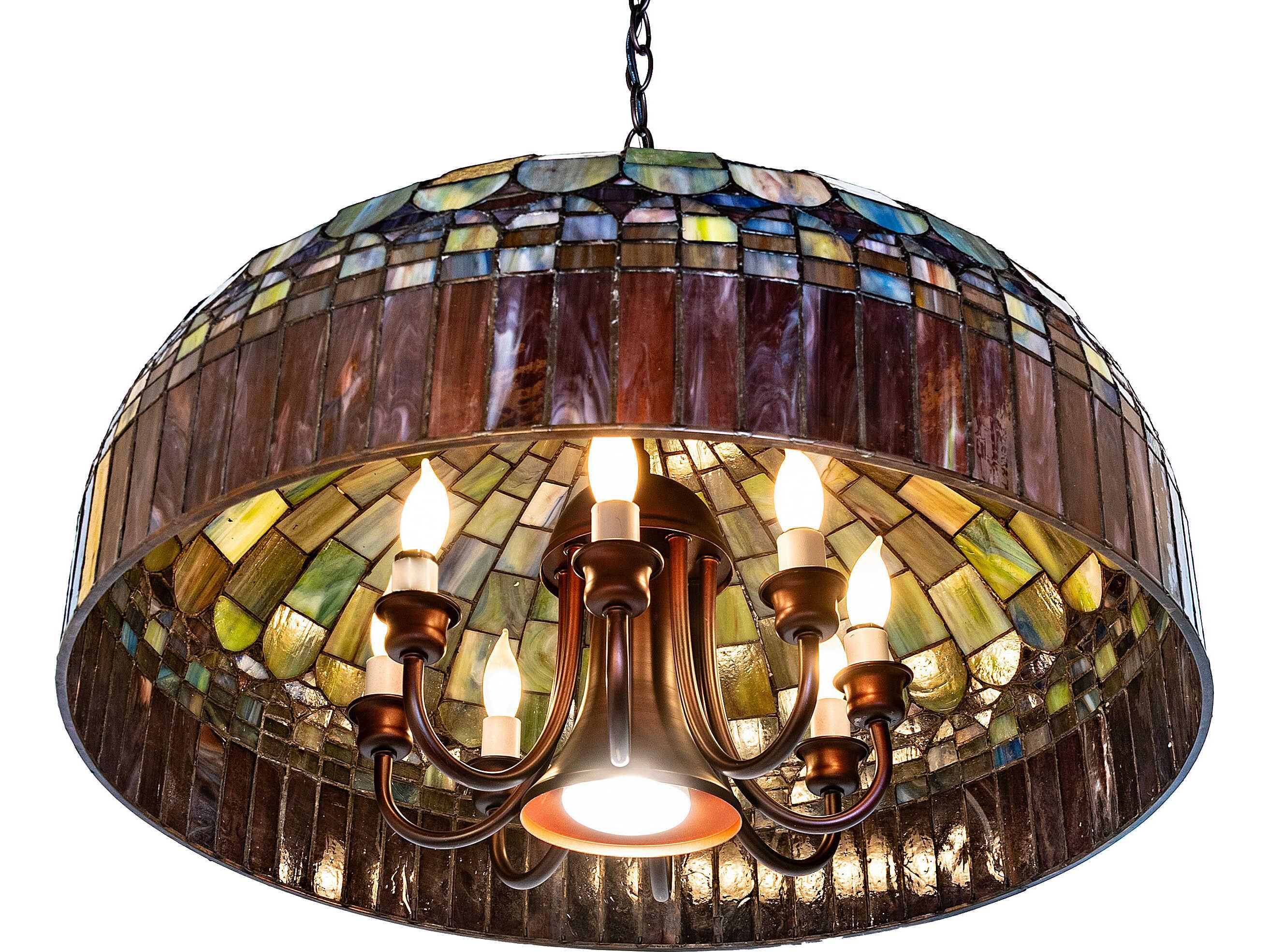 Meyda Tiffany Candice 8-Light Red Pendant