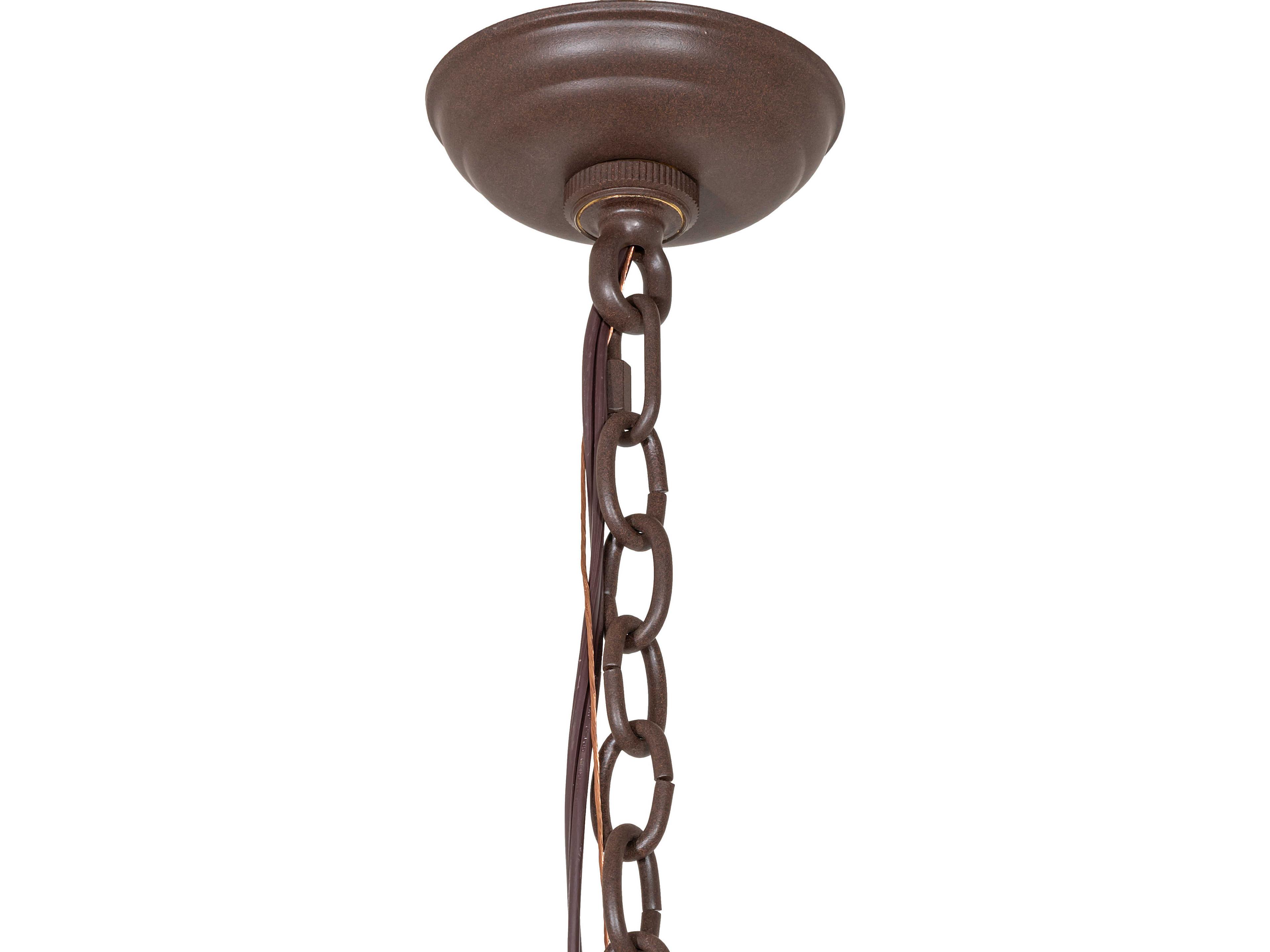 Meyda Oak Leaf 15-Light Cafe Noir Brown Traditional Tiered Chandelier