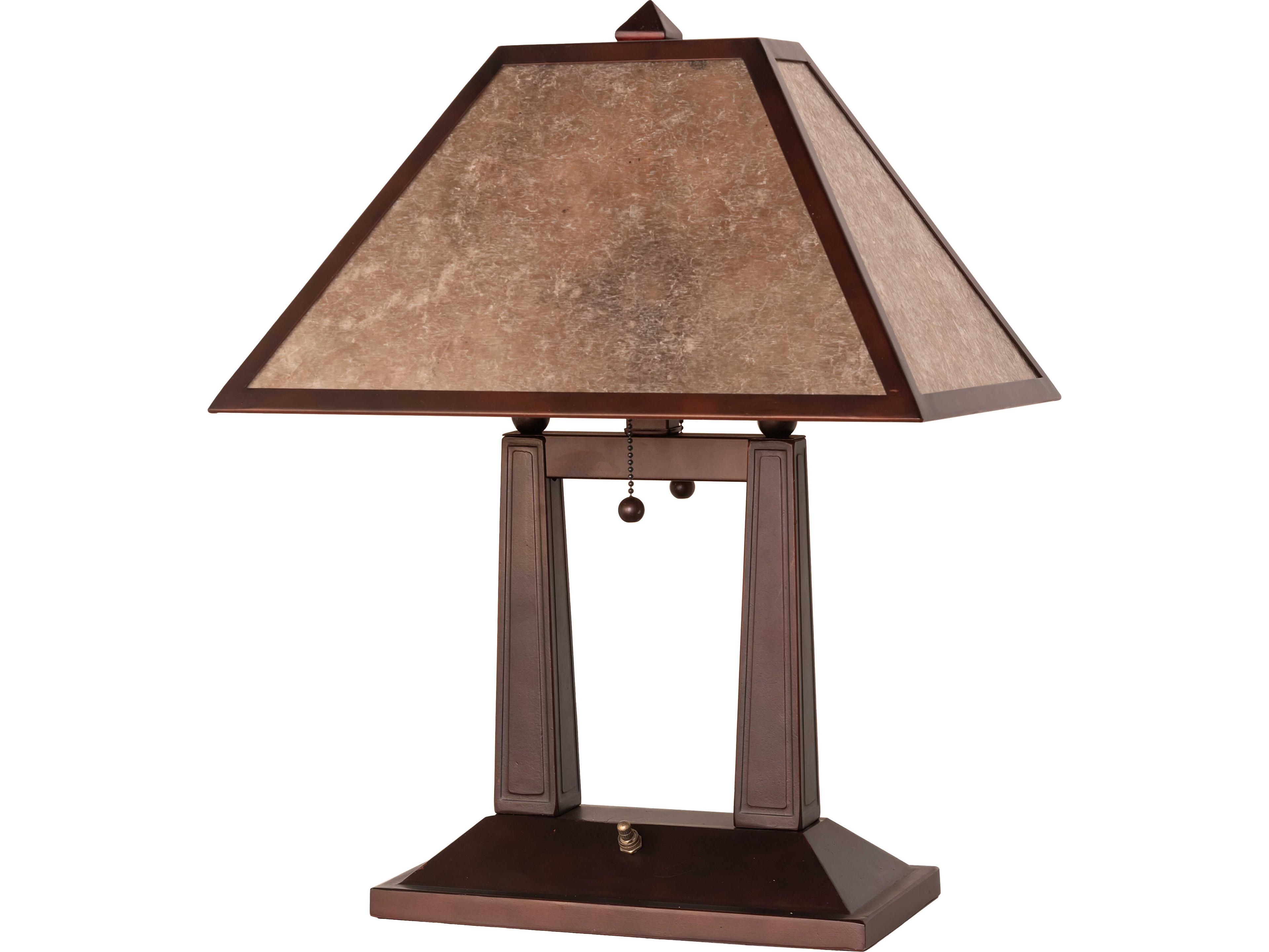 Meyda Mission Bronze Table Lamp