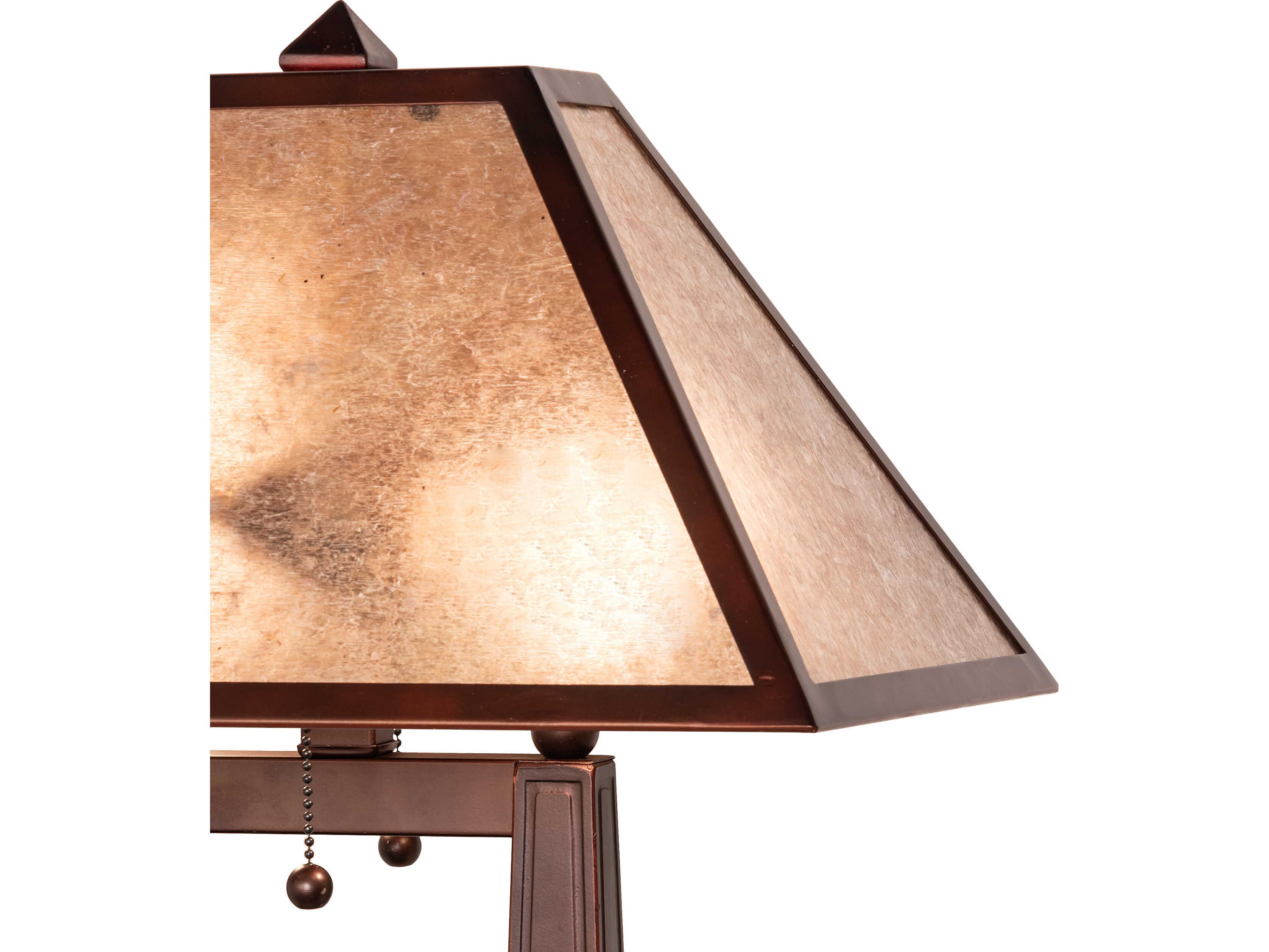 Meyda Mission Bronze Table Lamp