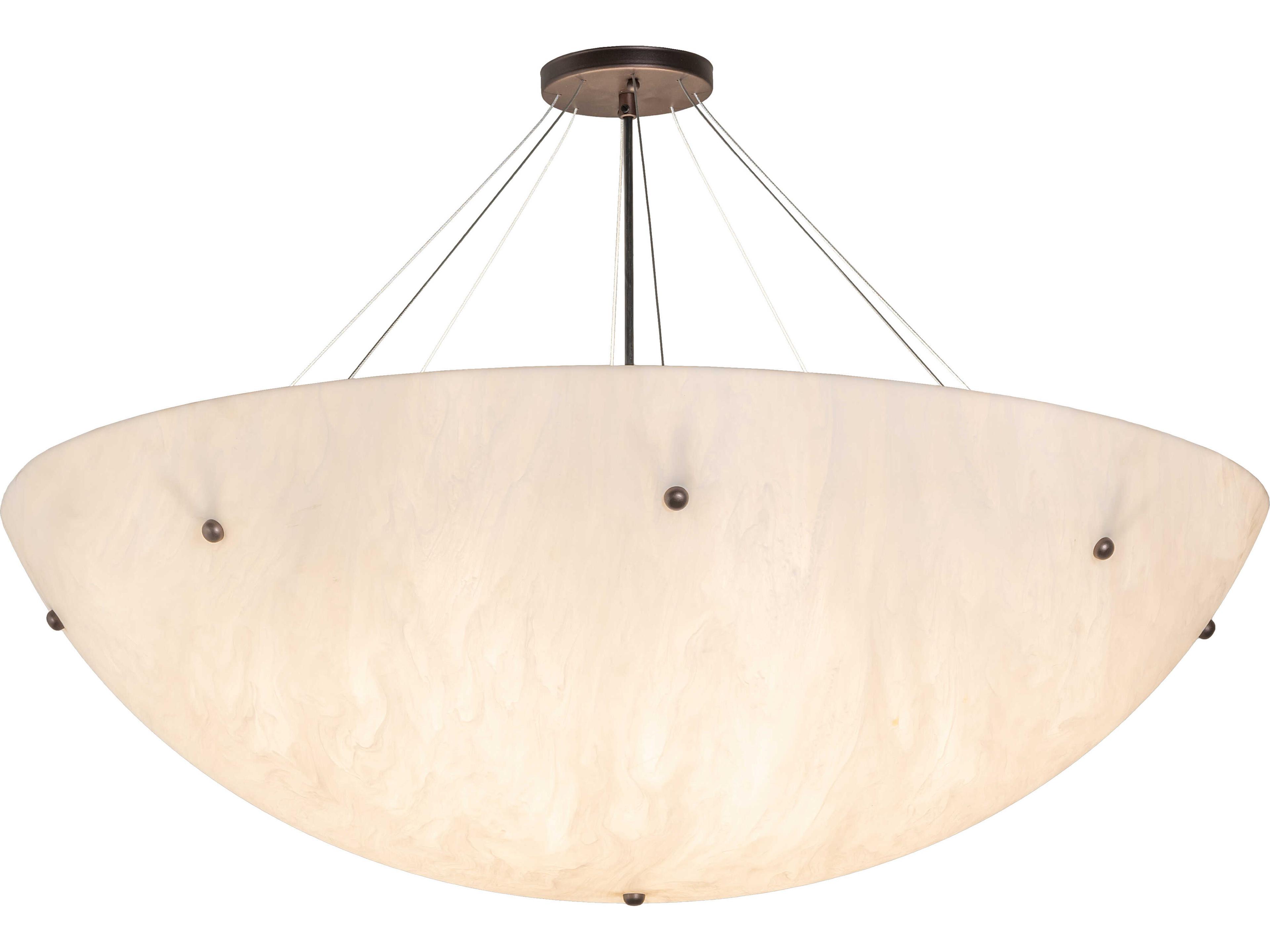 Meyda Cypola 6-Light Fleshtone Idalight Bronze Pendant
