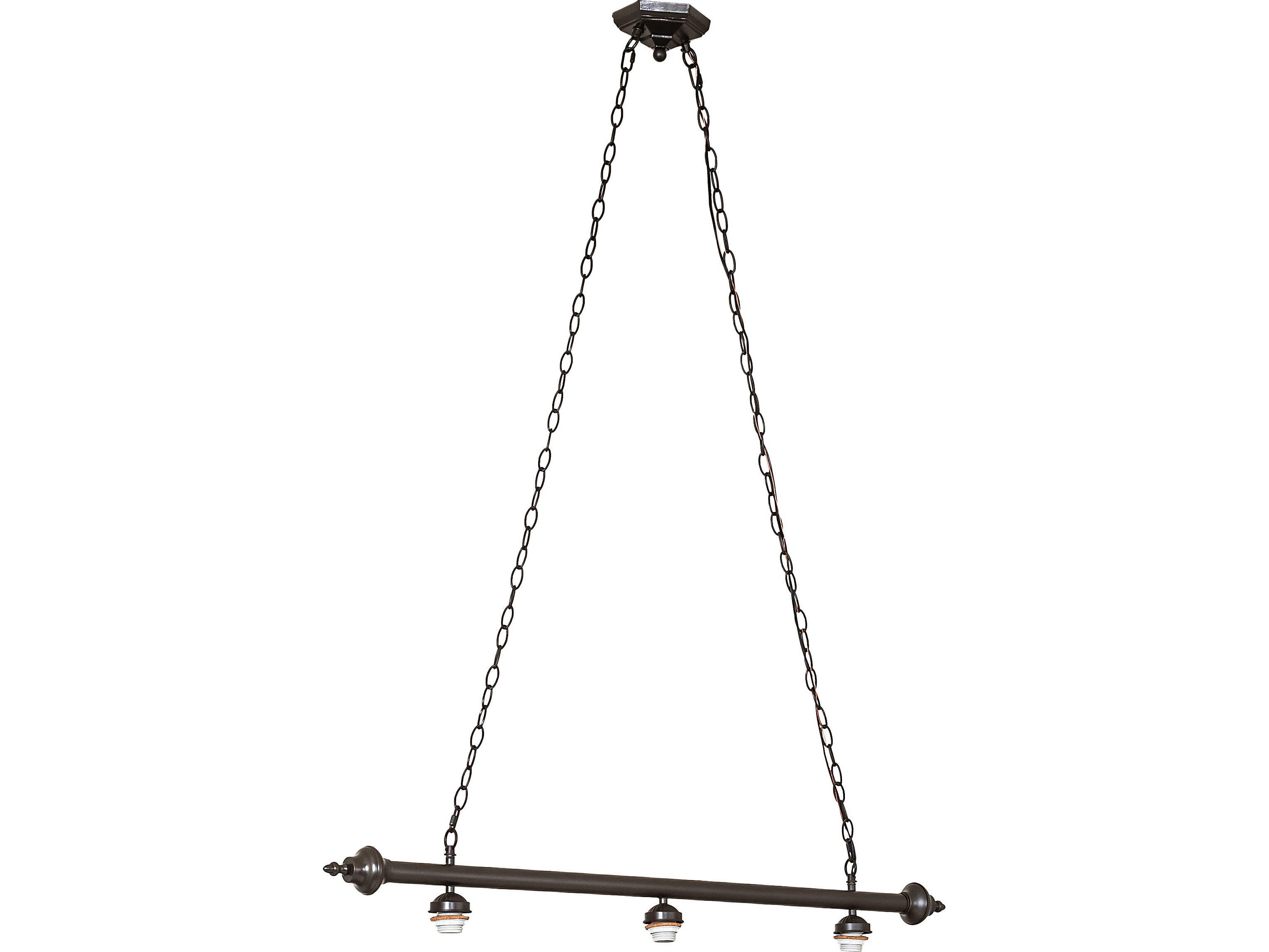 Meyda Nuevo 3-Light Bronze Traditional Linear Island Pendant