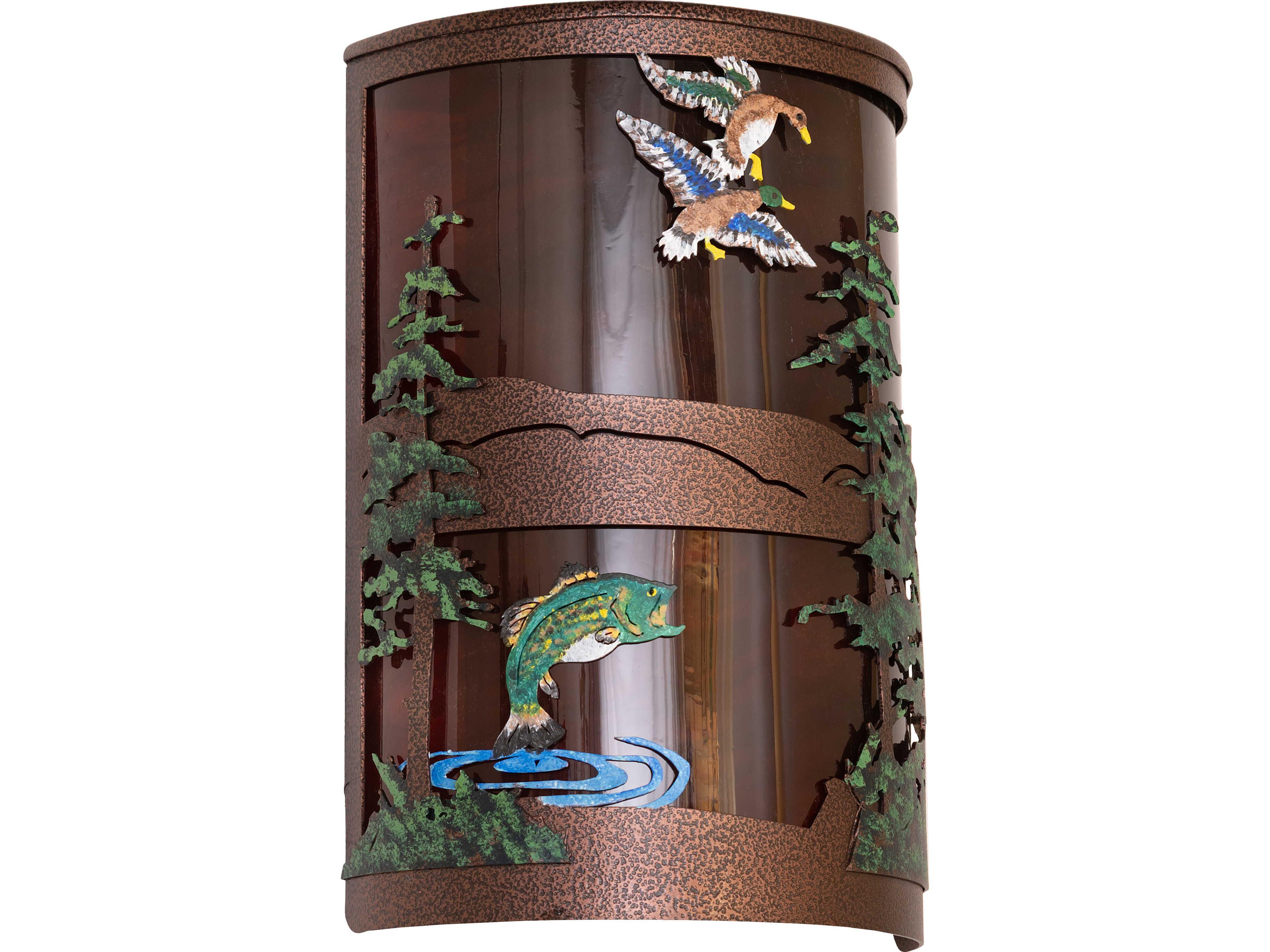 Meyda Bass & Mallard 2-Light Outdoor Wall Light