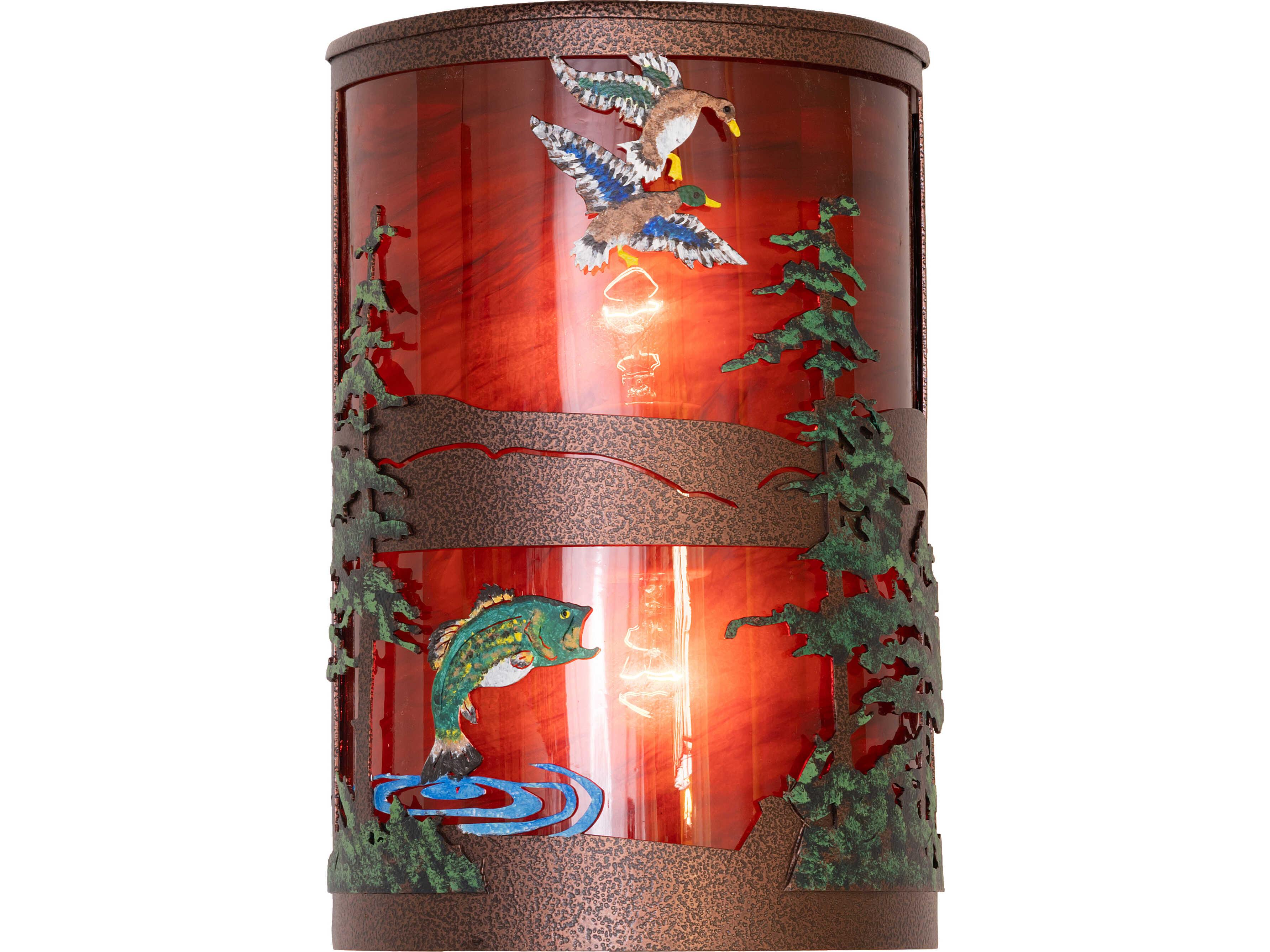 Meyda Bass & Mallard 2-Light Outdoor Wall Light