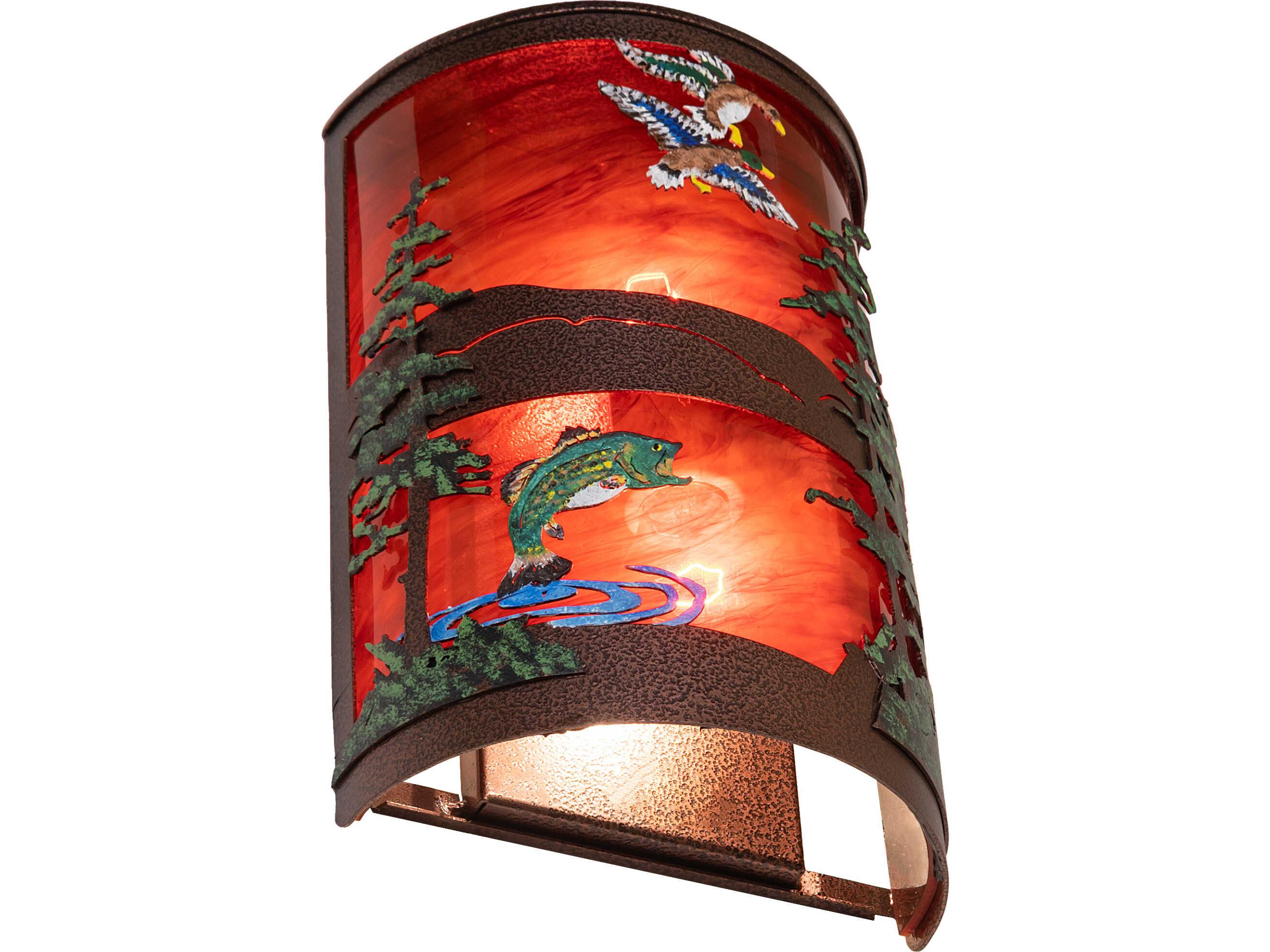 Meyda Bass & Mallard 2-Light Outdoor Wall Light