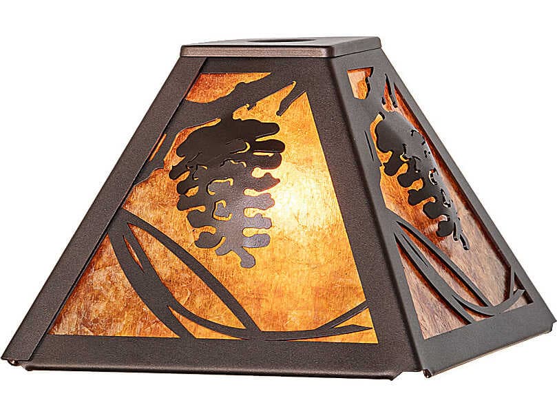 Meyda Whispering Pines Amber Mica