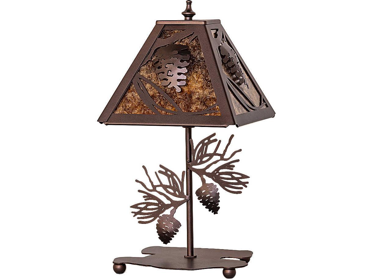 Meyda Whispering Pines Bronze Traditional Table Lamp