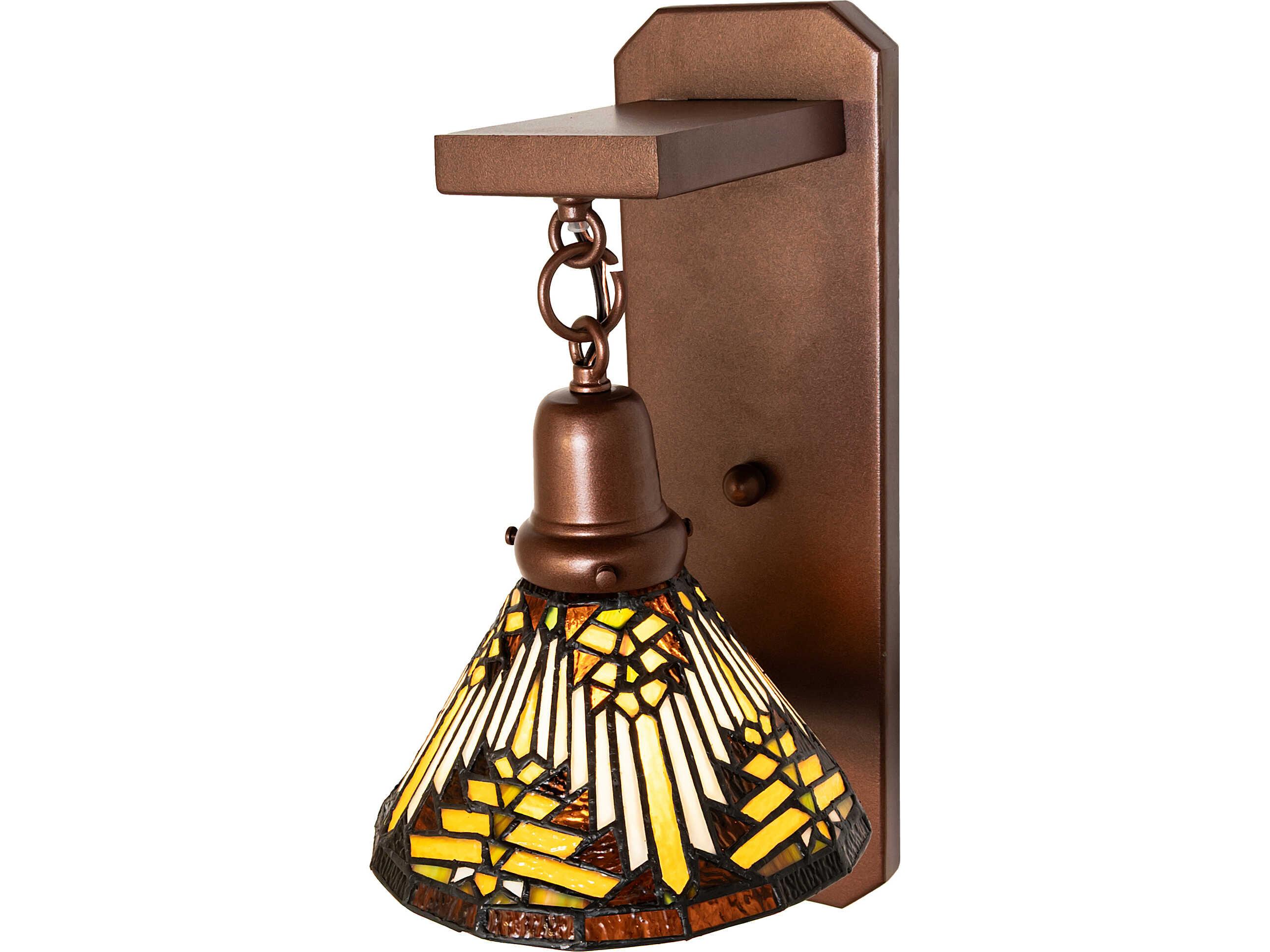 Meyda Nuevo 1-Light Bronze Traditional Wall Sconce