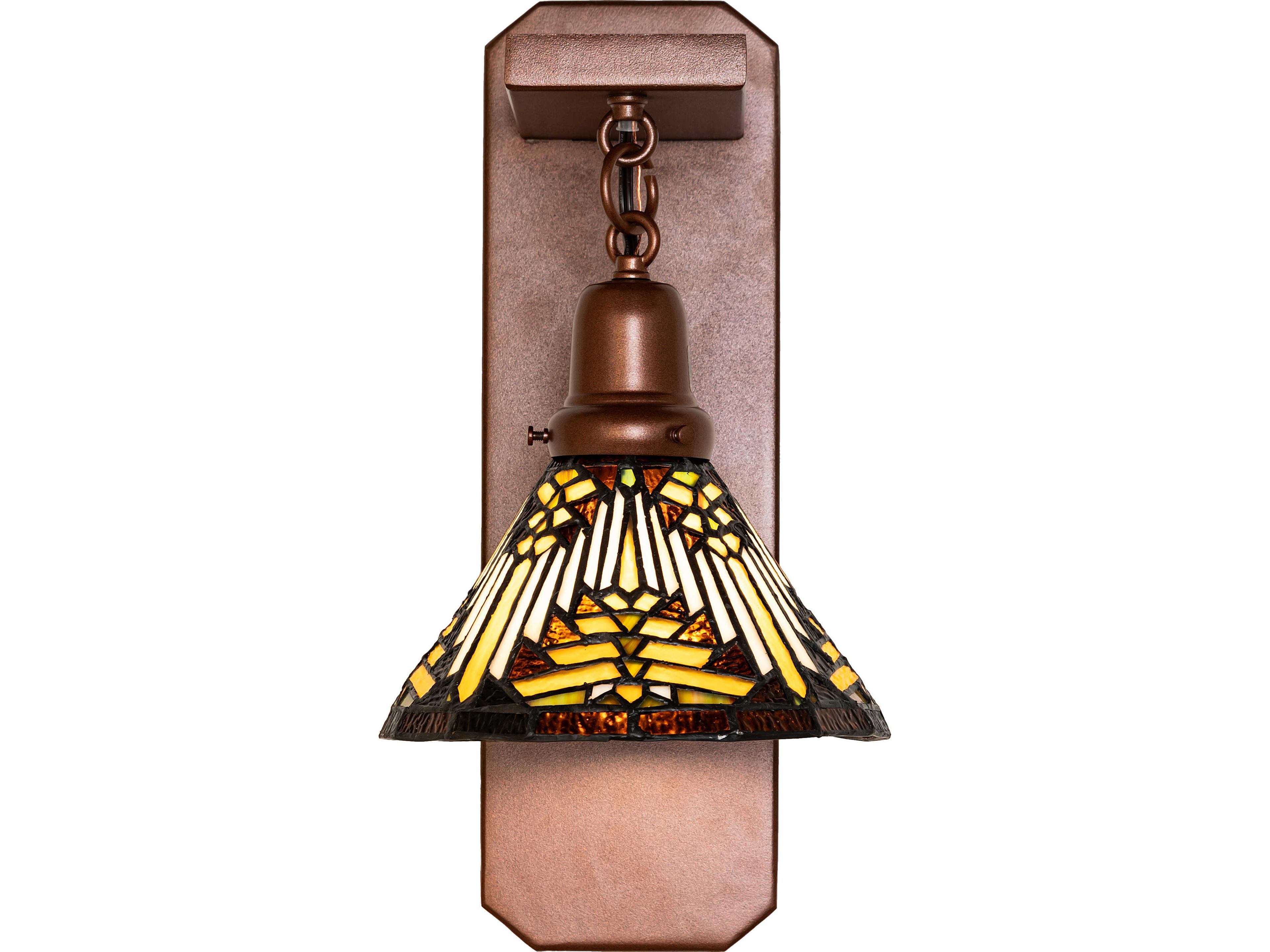 Meyda Nuevo 1-Light Bronze Traditional Wall Sconce