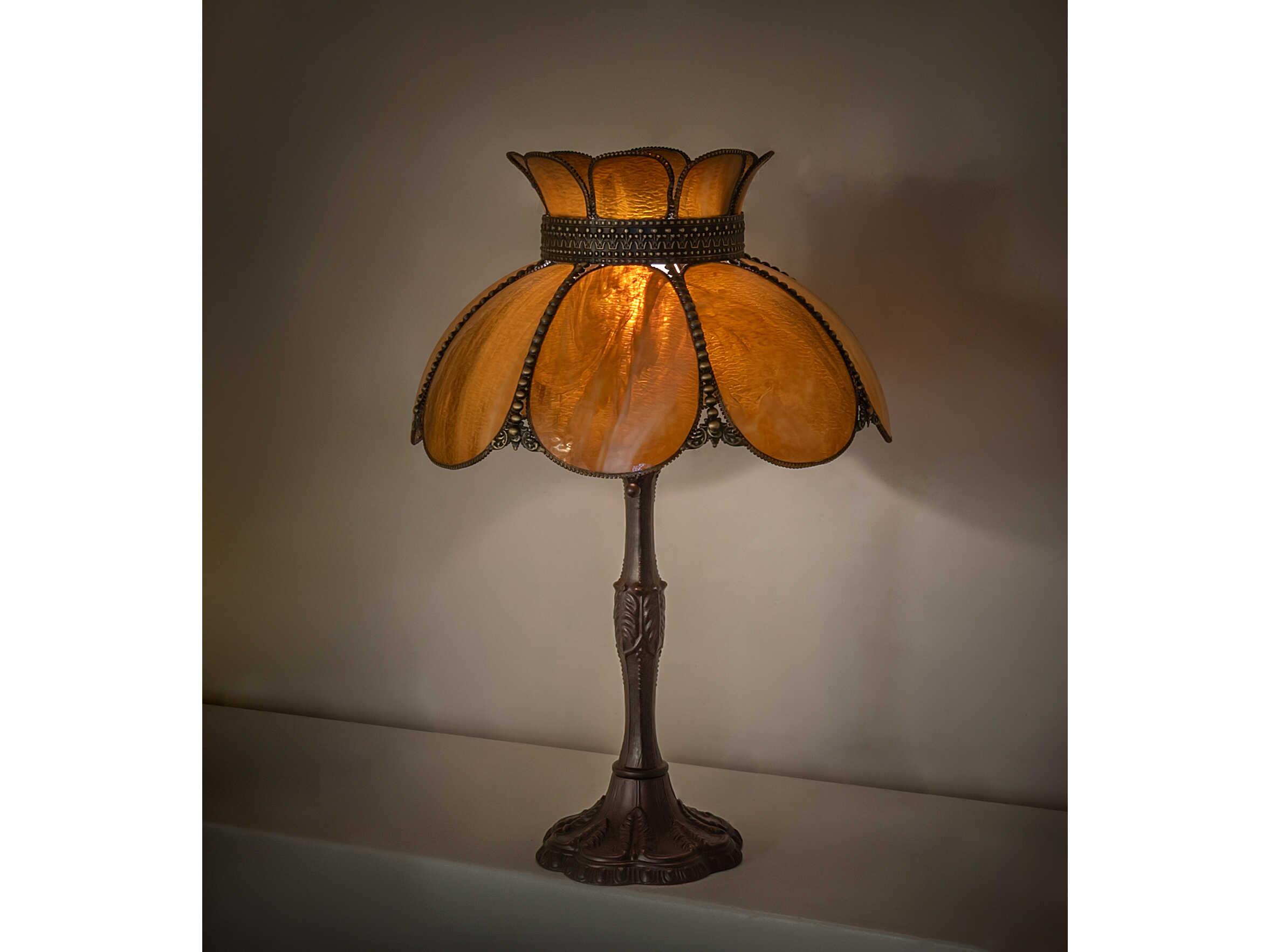 Meyda Annabelle Brown Traditional Buffet Lamp
