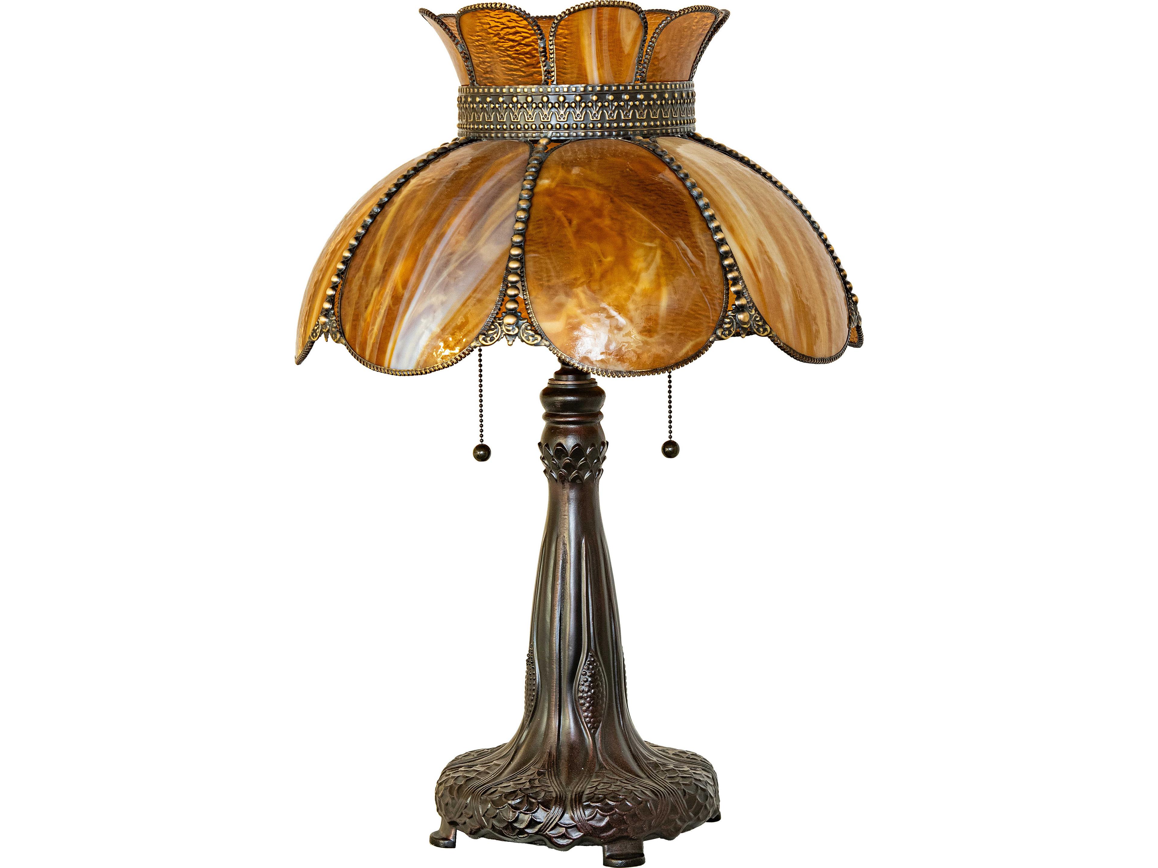 Meyda Annabelle Brown Traditional Buffet Lamp
