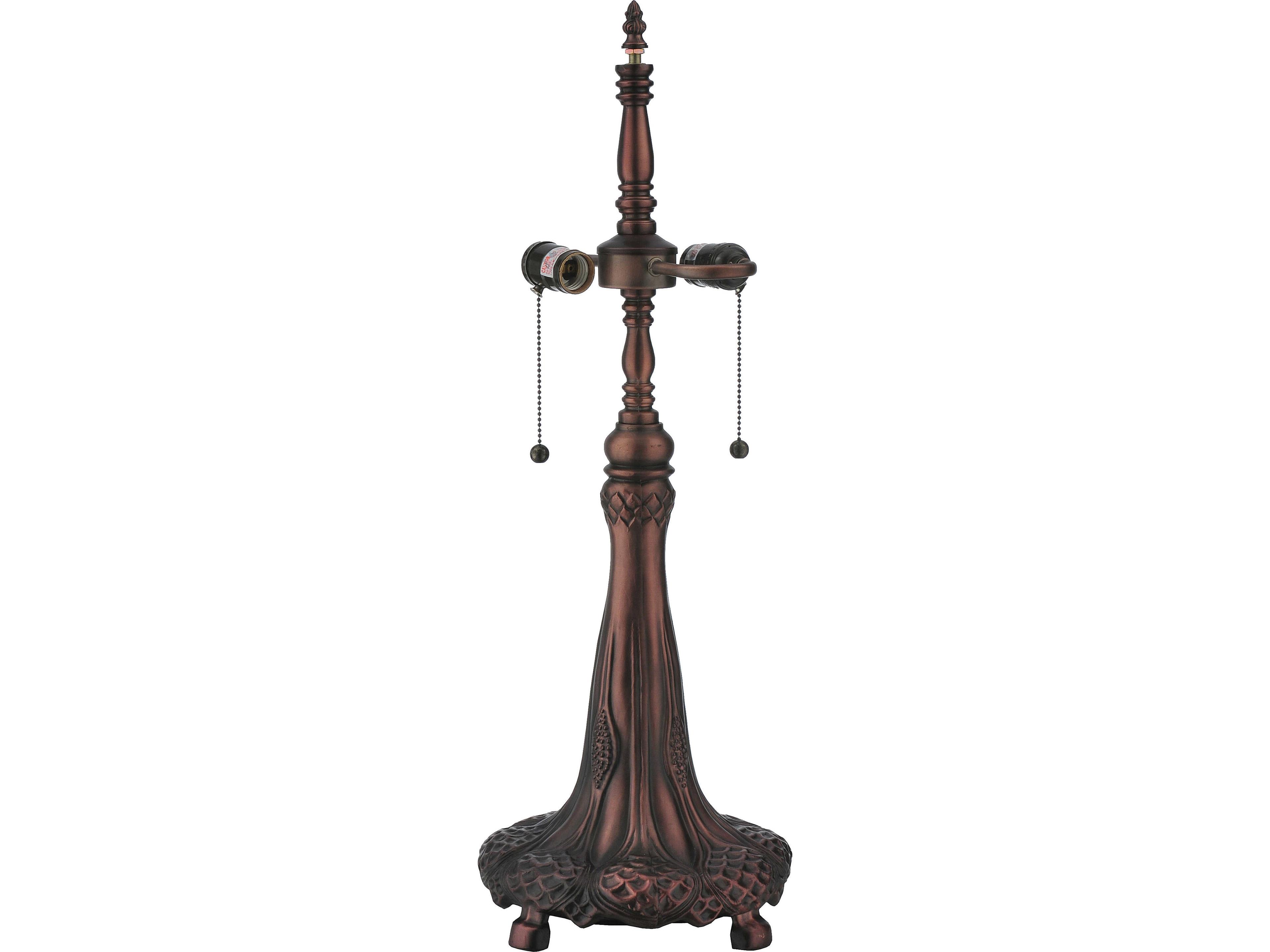 Meyda Annabelle Brown Traditional Buffet Lamp