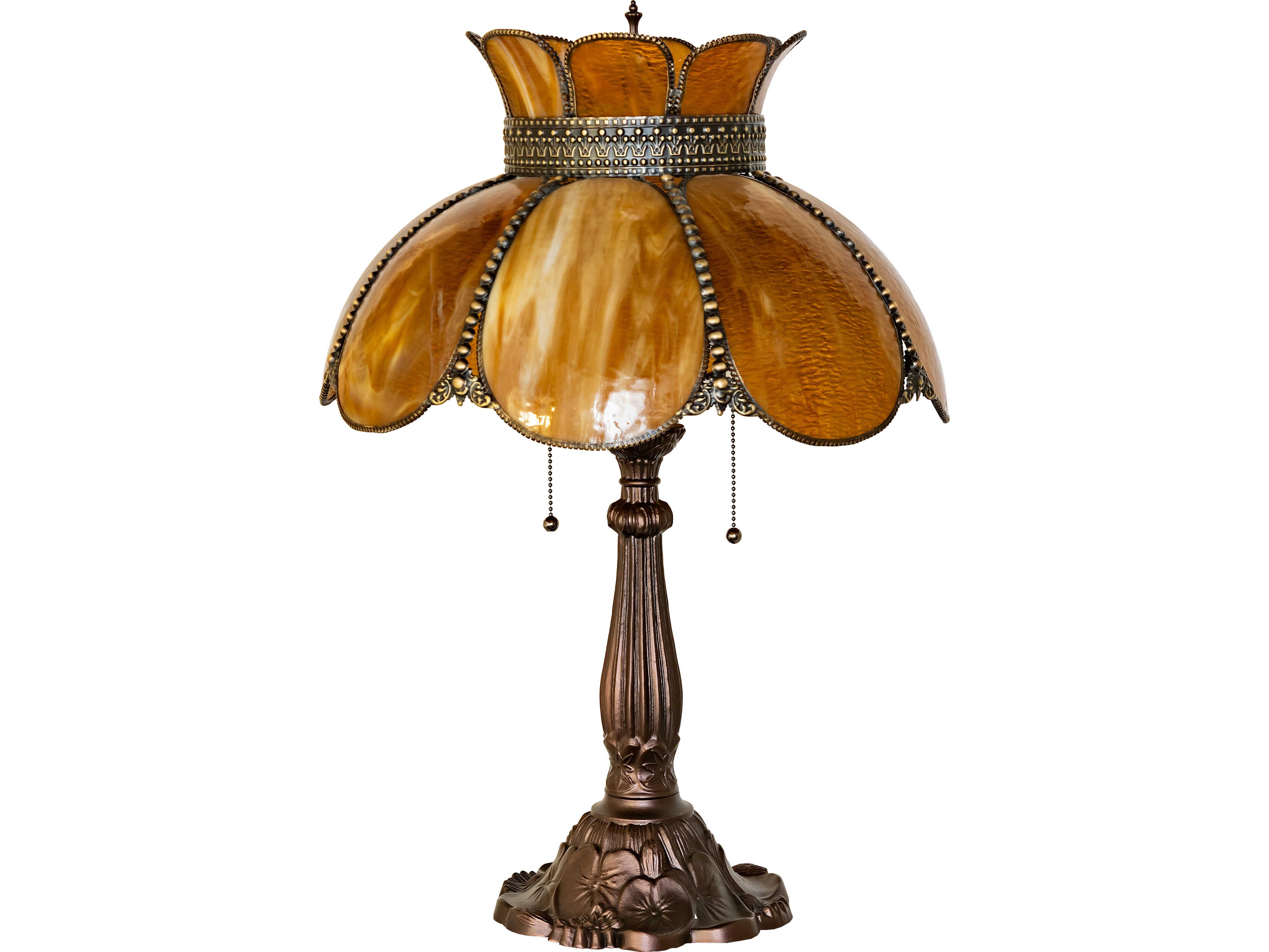 Meyda Annabelle Brown Traditional Buffet Lamp