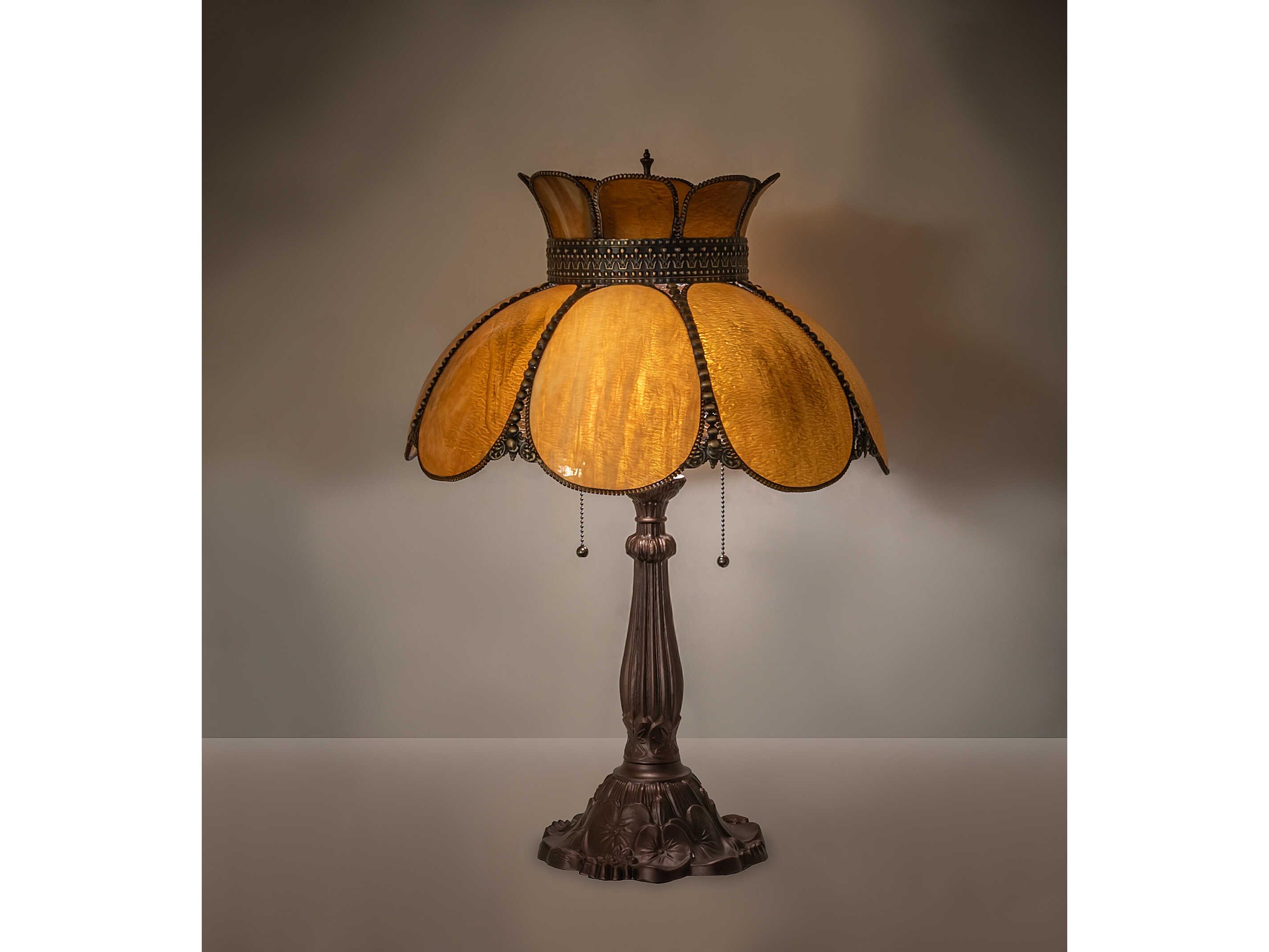 Meyda Annabelle Brown Traditional Buffet Lamp