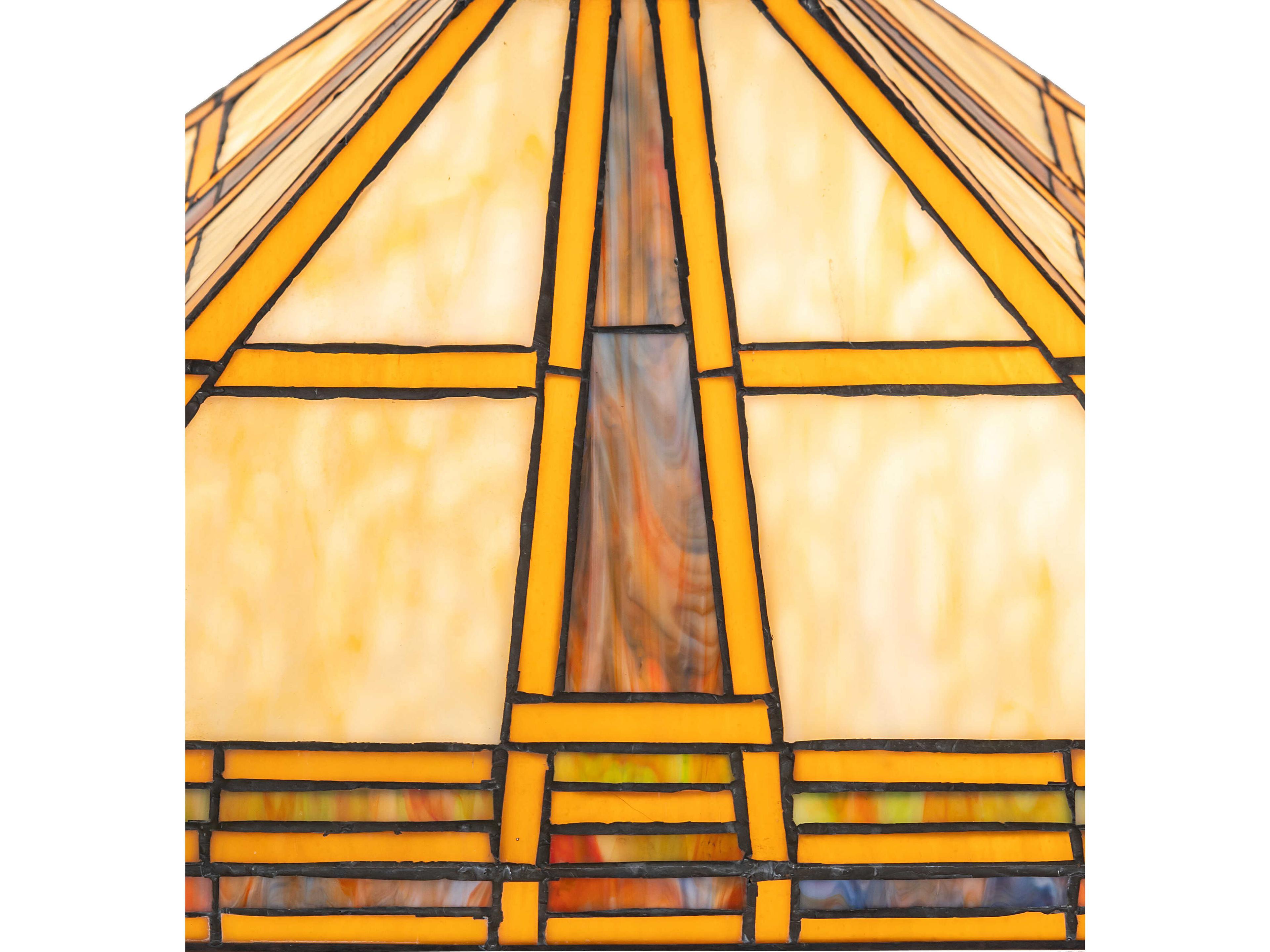 Meyda Prairie Straw Stained Glass