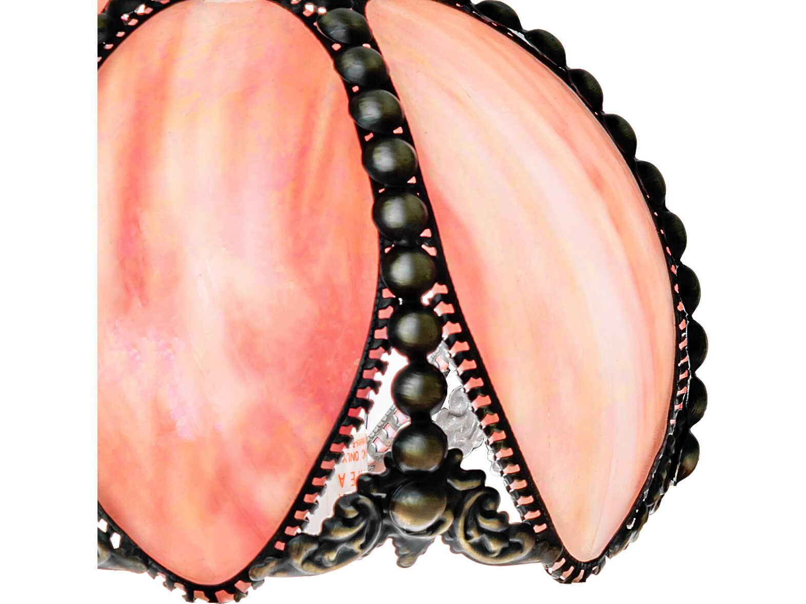 Meyda Petal Bud Pink Iridescent Glass