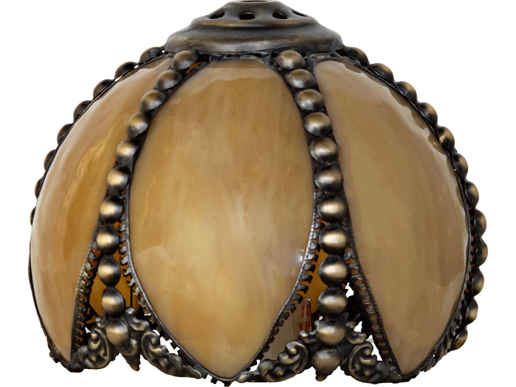 Meyda Petal Bud Beige Art Glass